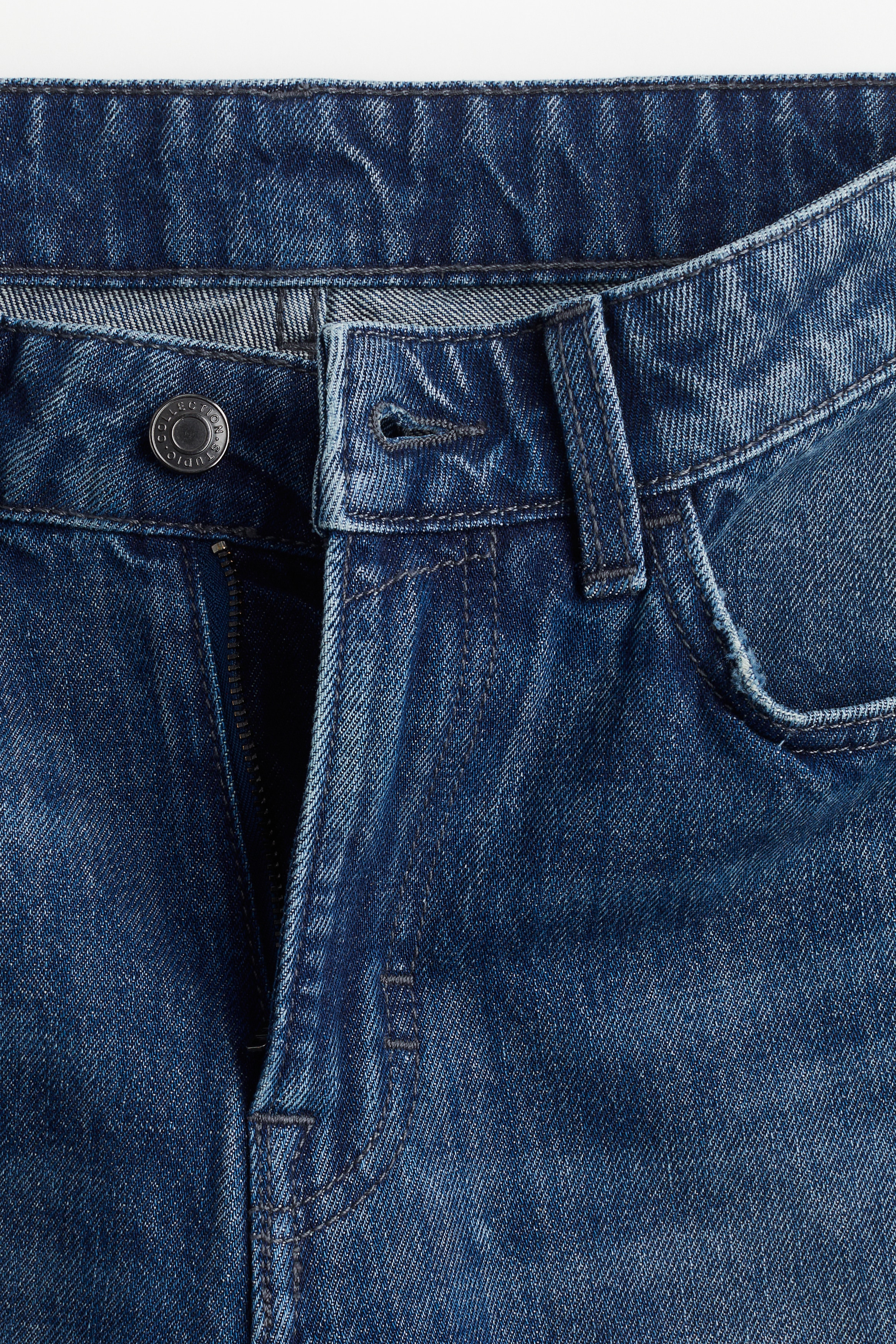 Two-toned wide-leg jeans