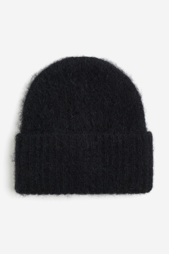 Rib-knit wool-blend hat - Black/Purple/Cream/Grey/dc - 1