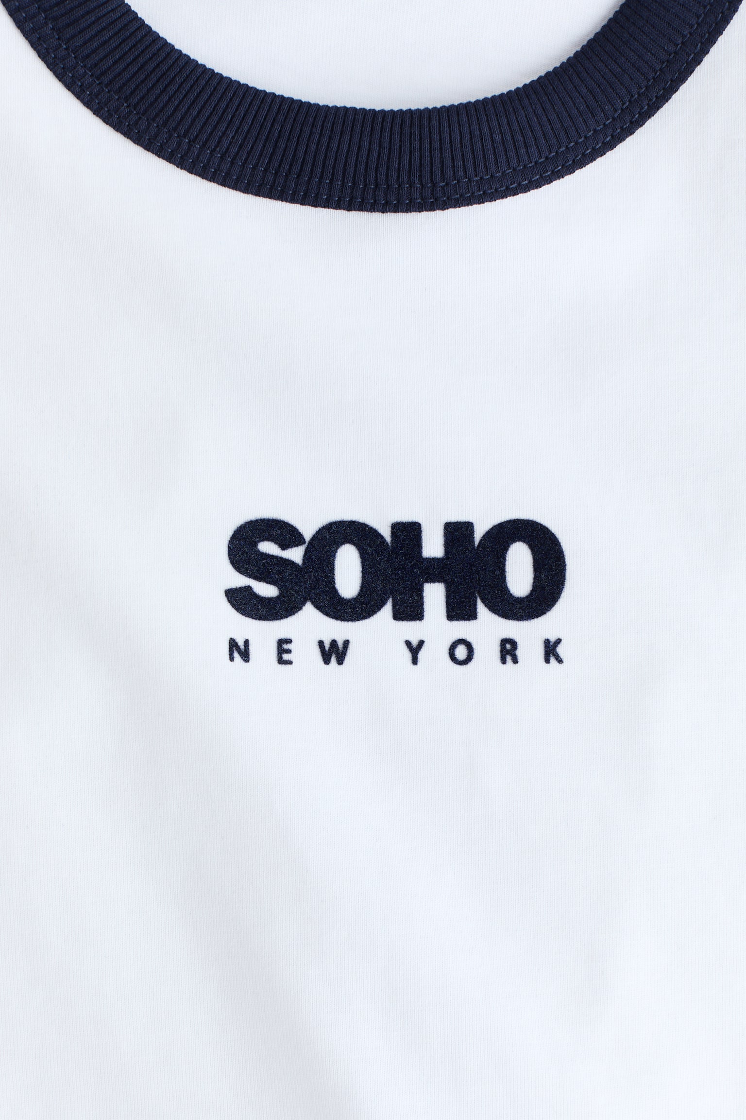 Motif-detail T-shirt - White/Dark grey - 3