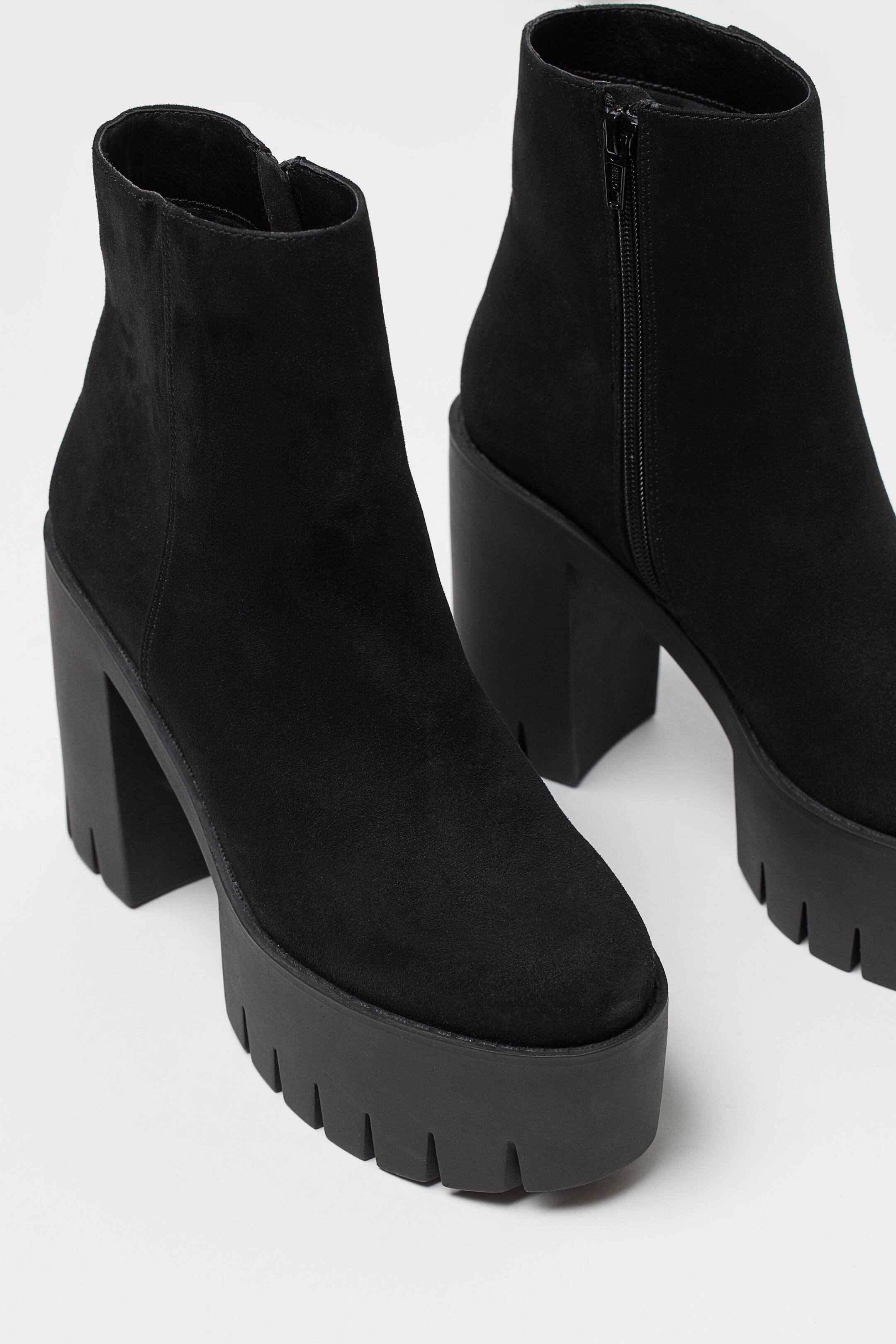Προβολή μεγαλύτερης εικόνας: Platform ankle boots - Black - Ladies | H&M GR 3