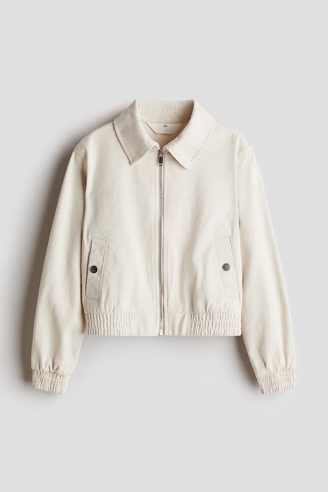 Jacke aus Baumwolltwill - Hellbeige - 1