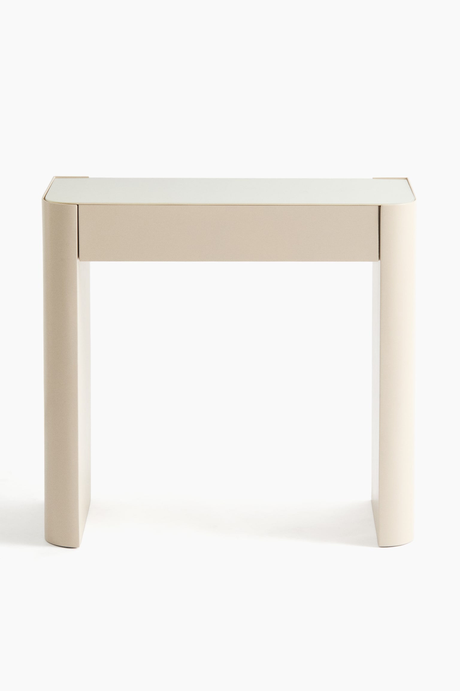 Schminktisch mit Glasplatte - Hellbeige - 5