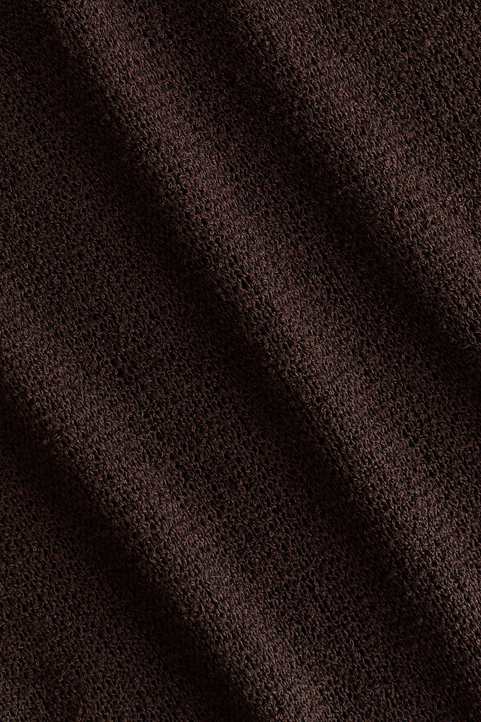 Robe avec détail à nouer - Marron foncé/Rouge - 2