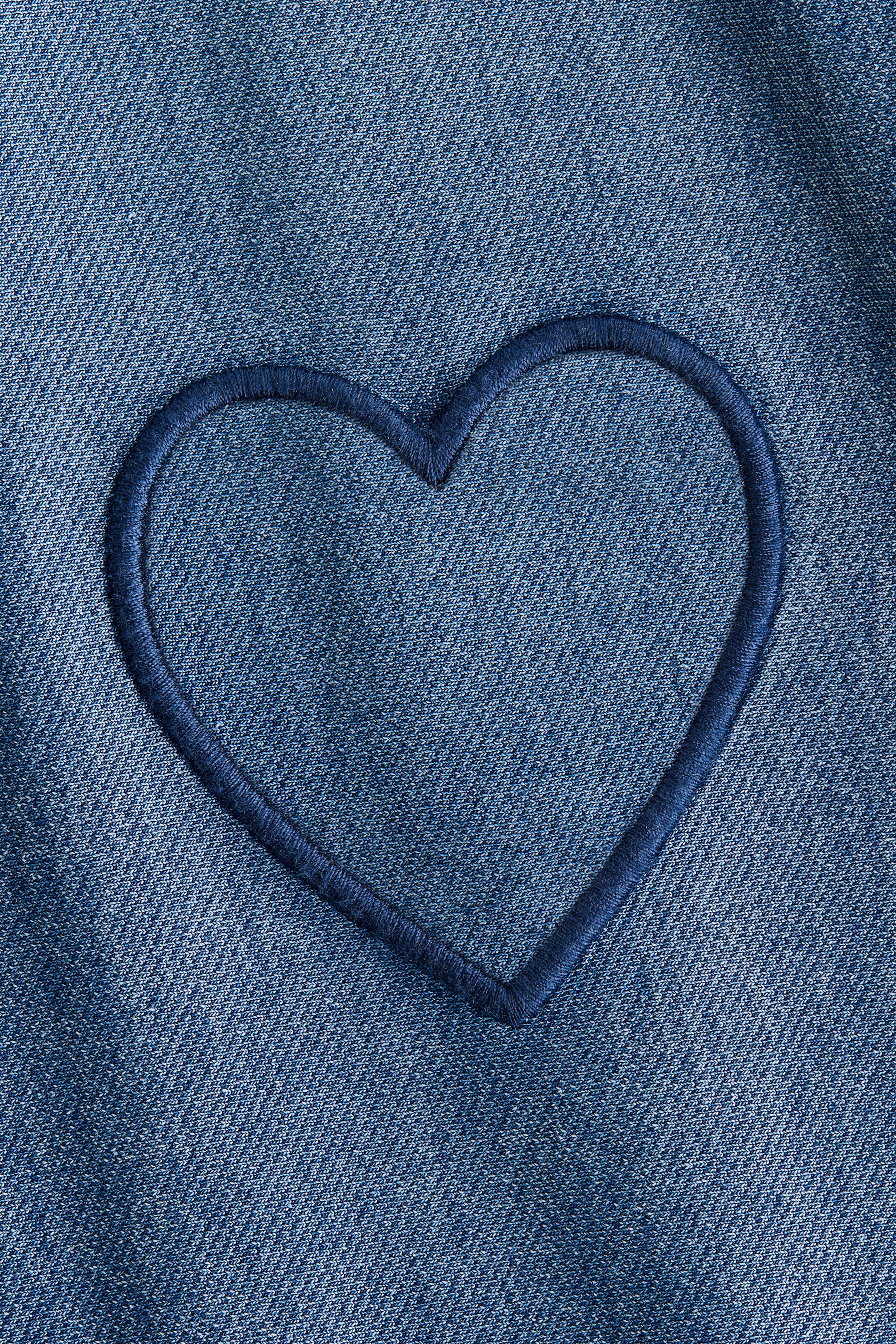 Wide Denim-Look Jeggings