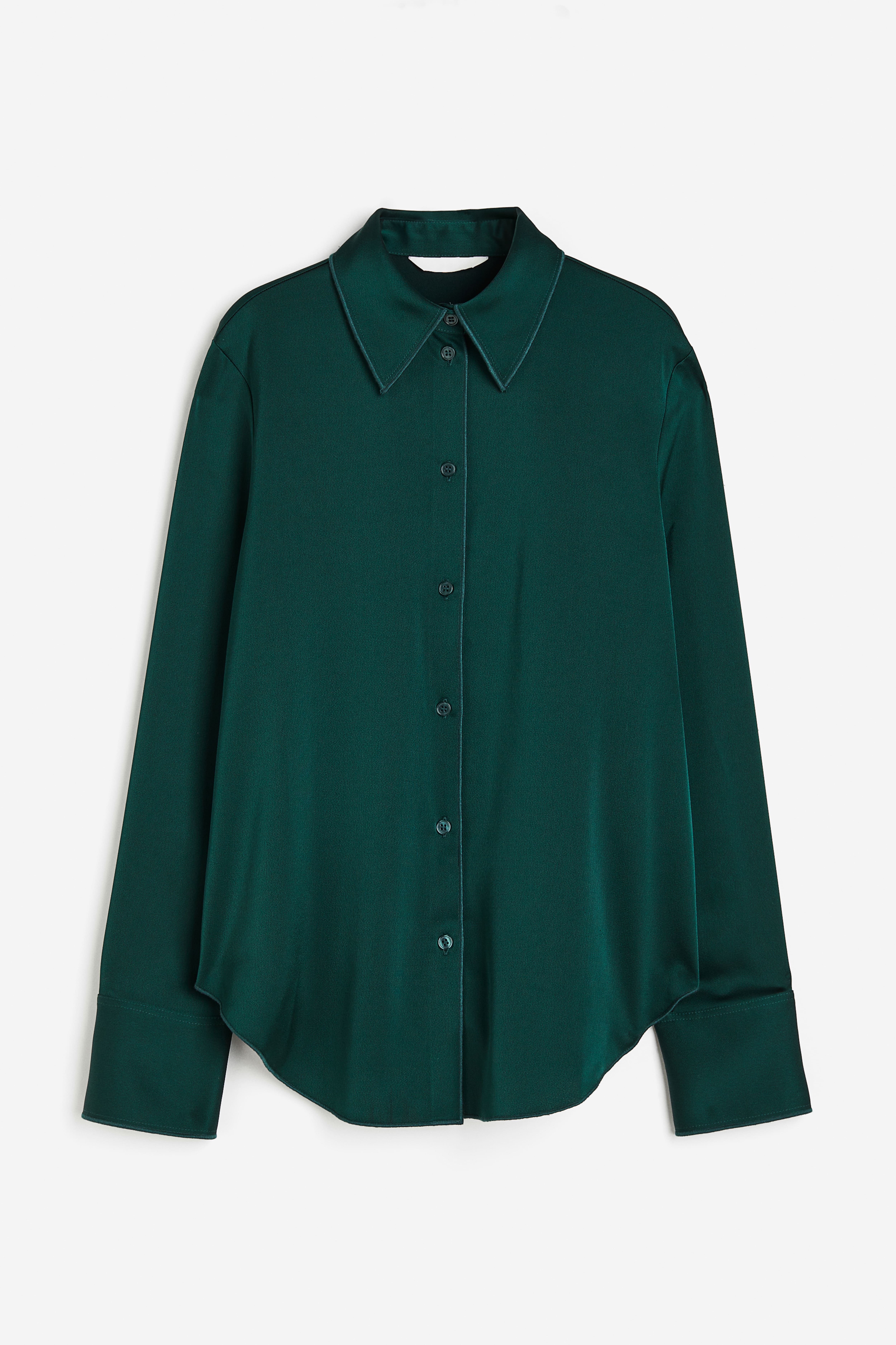 H&m green blouse hotsell