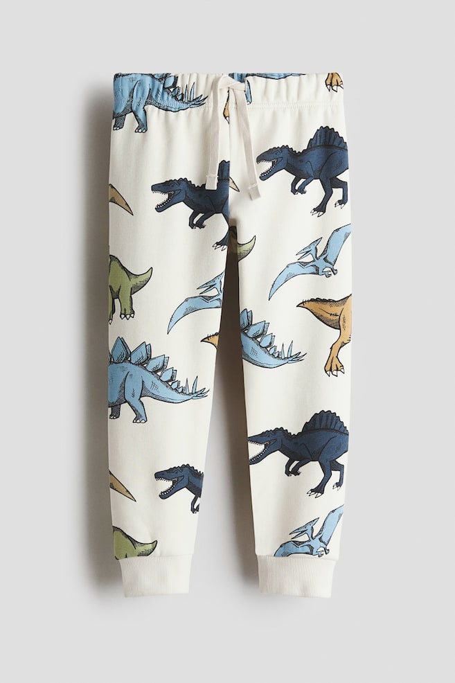 Pantalon jogger imprimé - Blanc/dinosaures/Vert/Miami/Noir/Beige/tigres/Turquoise ancien/Beige clair/dinosaures/Bleu marine/rayé/Bleu/voitures - 1