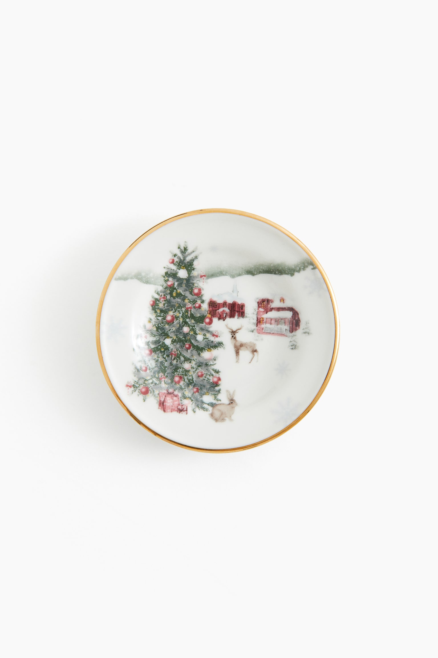 Small porcelain dish - White/Christmas - 5