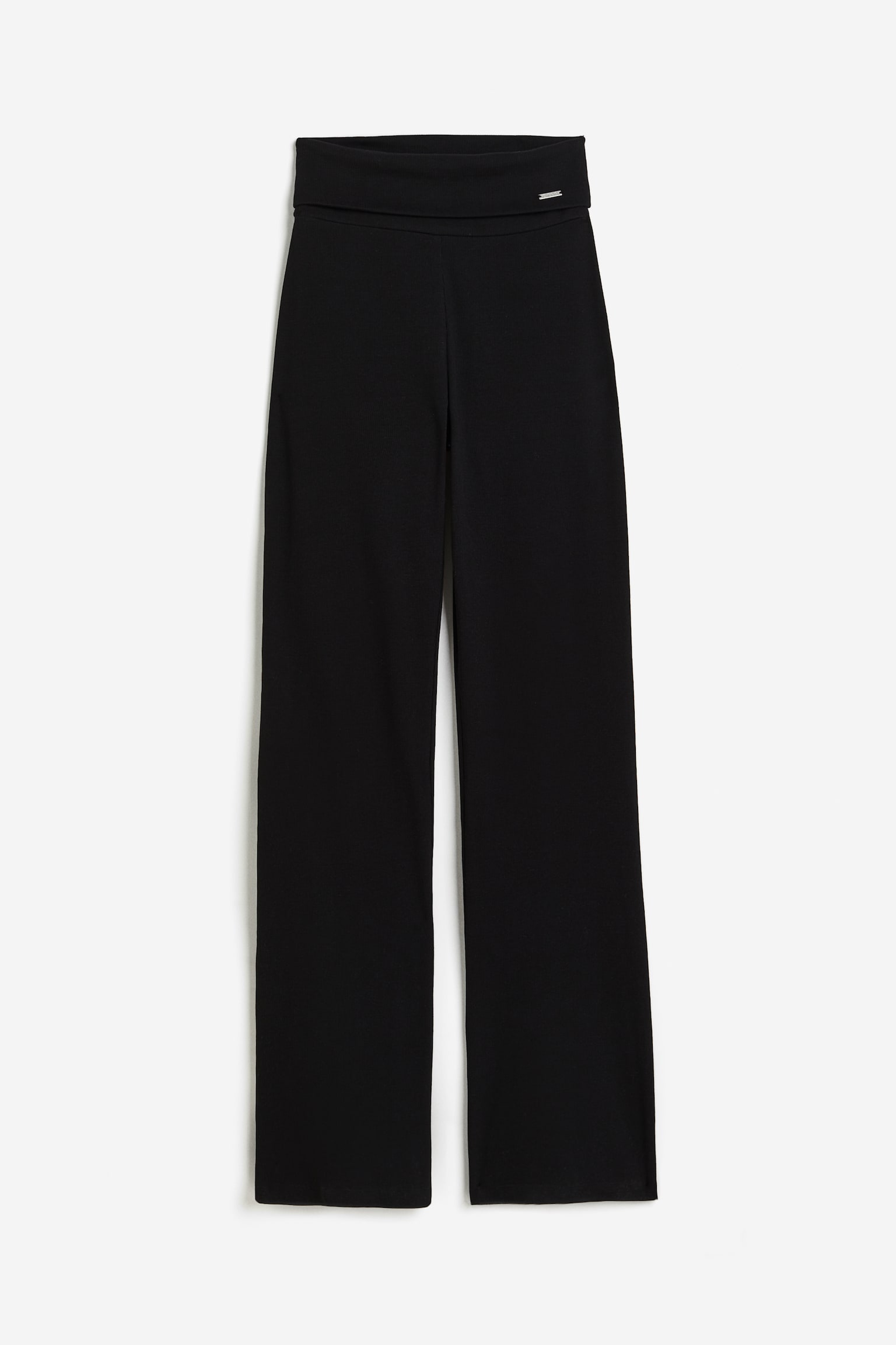 Ease Ribbed Pants - Black/Café Au Lait - 2