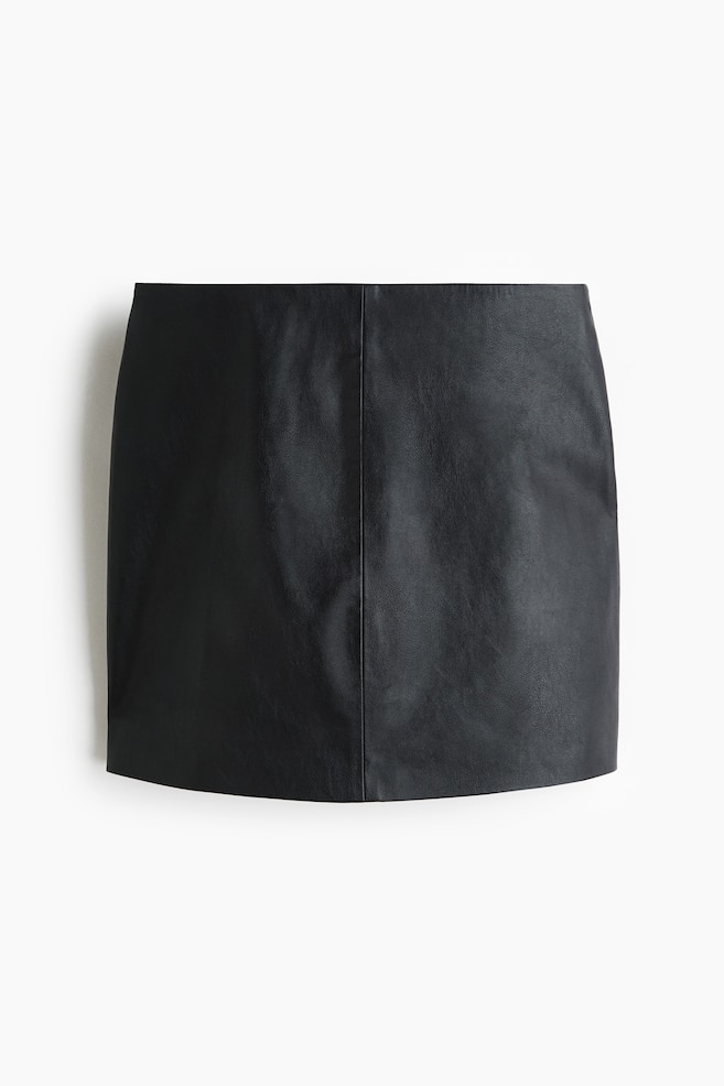 Falda de talle alto - Negro/Negro/Marrón oscuro - 1