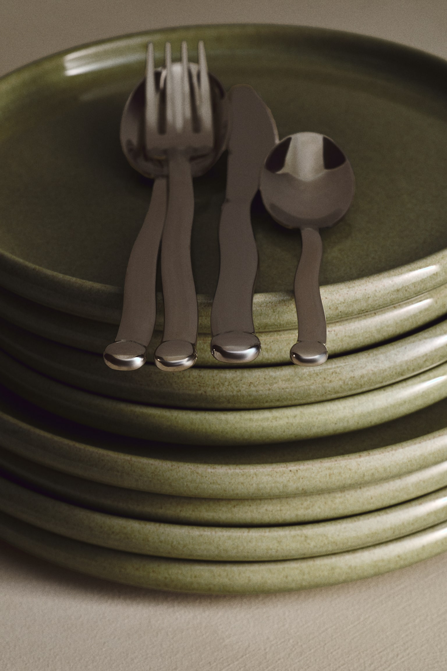 16-piece stainless steel cutlery set - Silver-coloured - 2