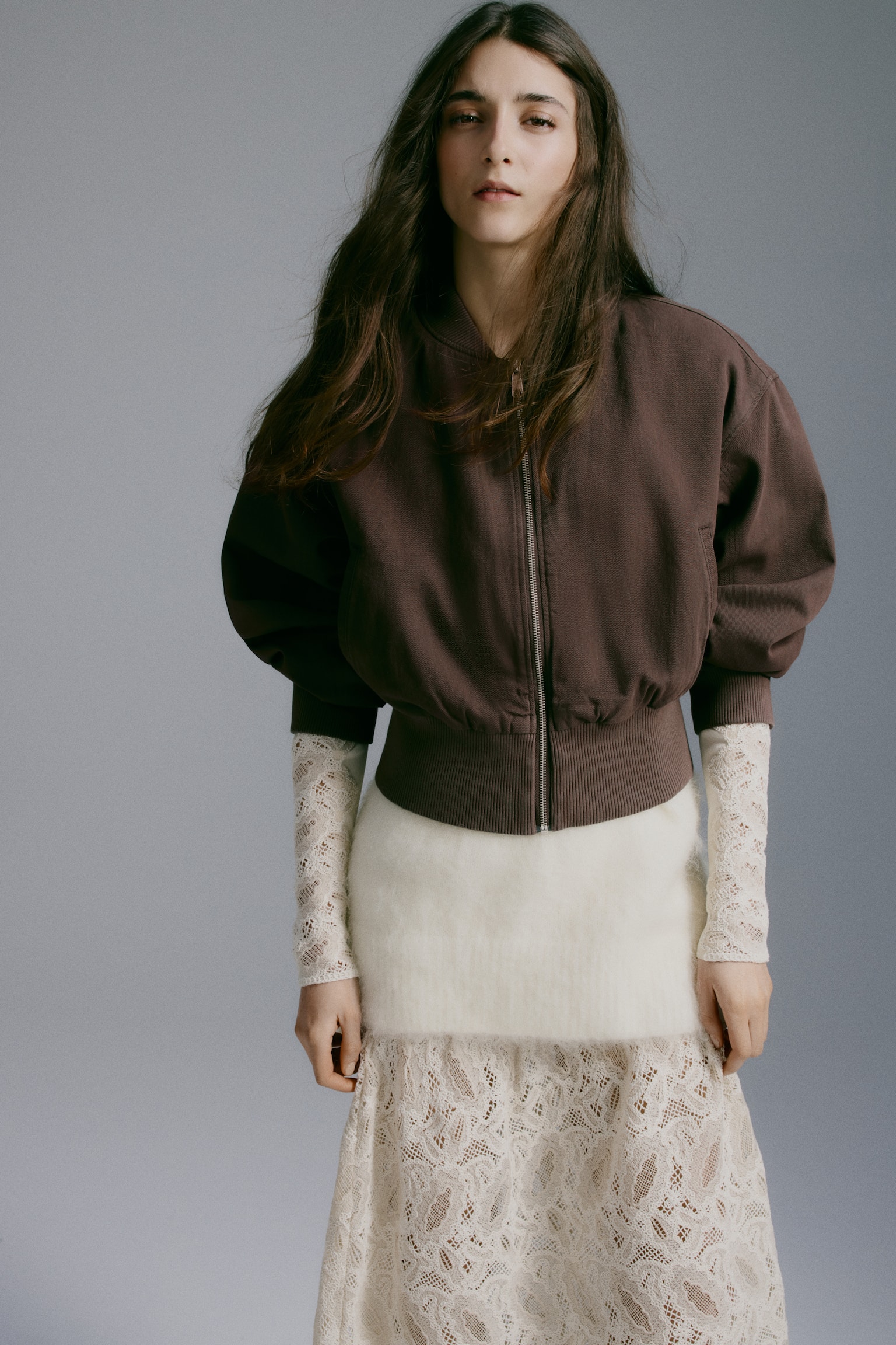 Bomber jacket - Dark brown/Golden olive - 3