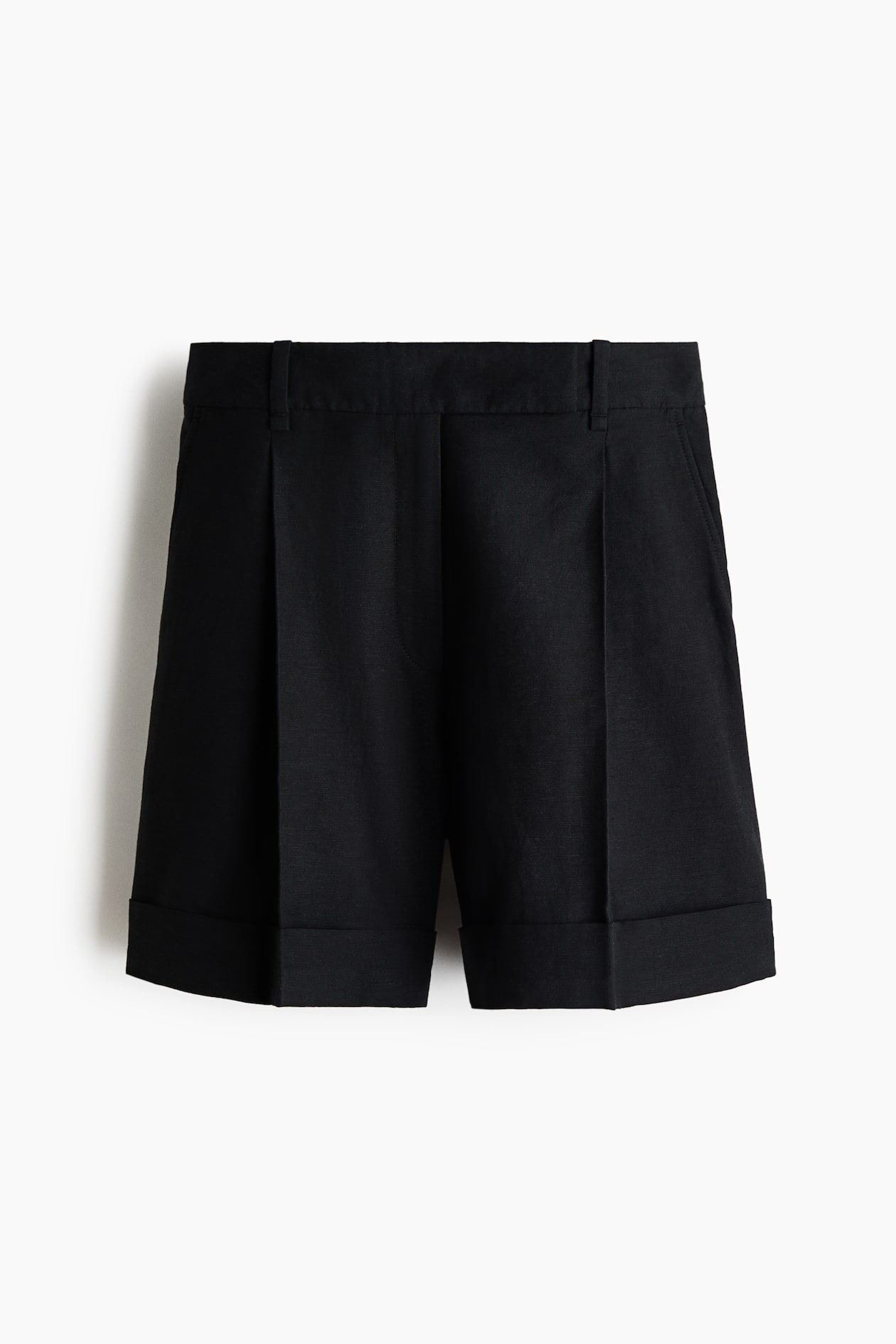 Dressy Linen-Blend Shorts