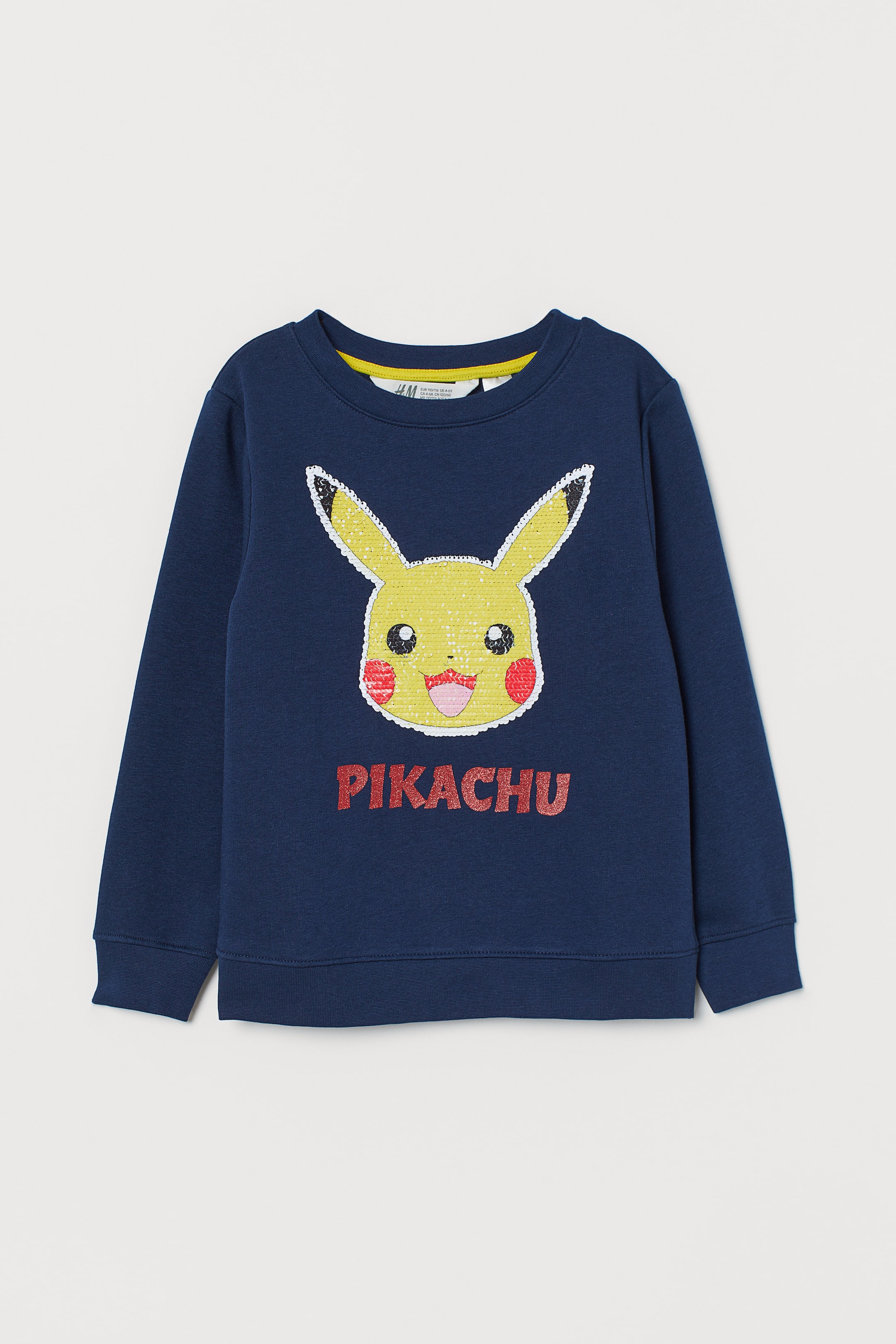 Agrandir l'image: Sweat à motif pailleté - Bleu foncé/Pokémon - ENFANT | H&M FR 1