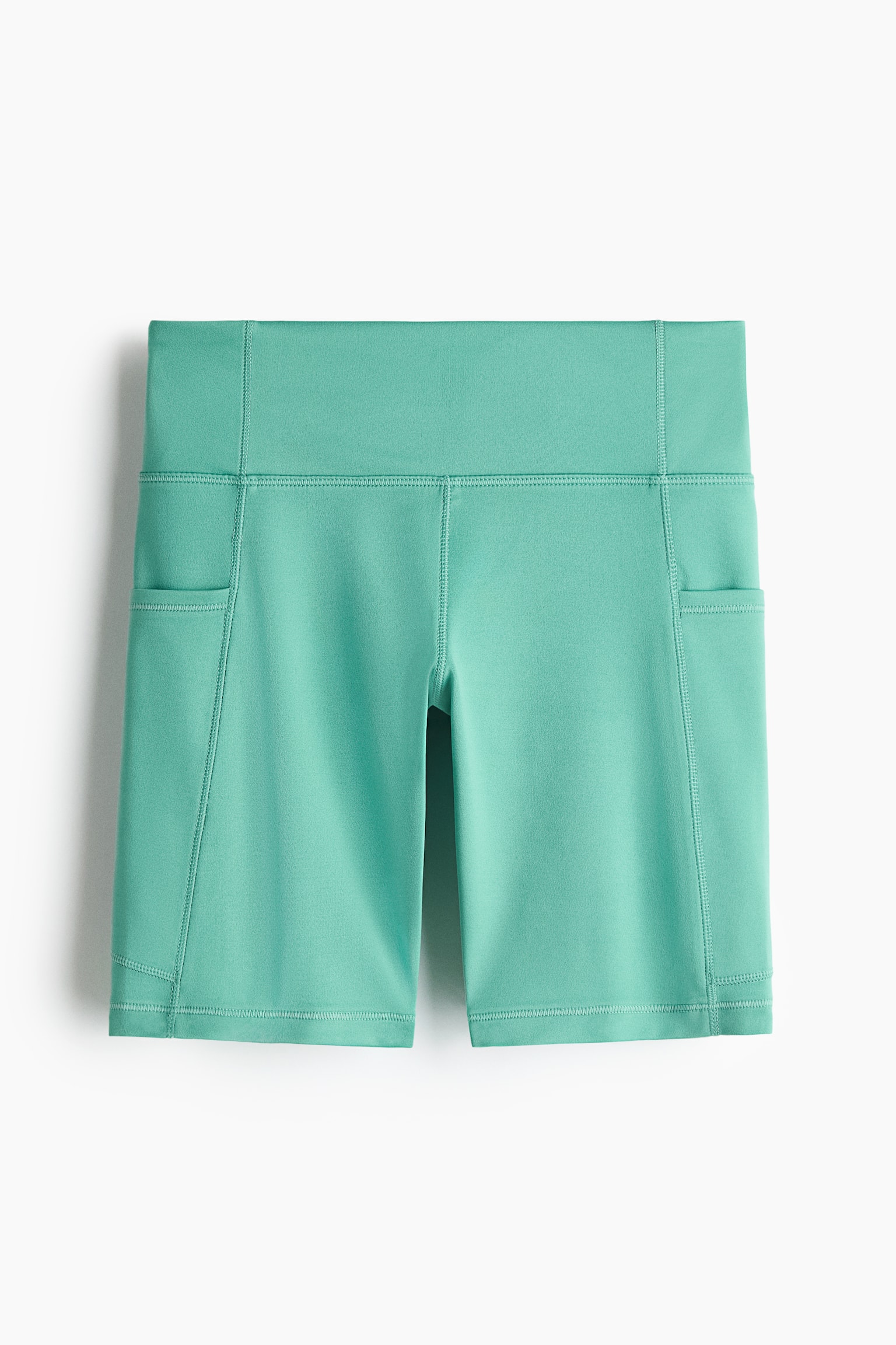 Sports cycling shorts with DryMove™-Jade green - 1