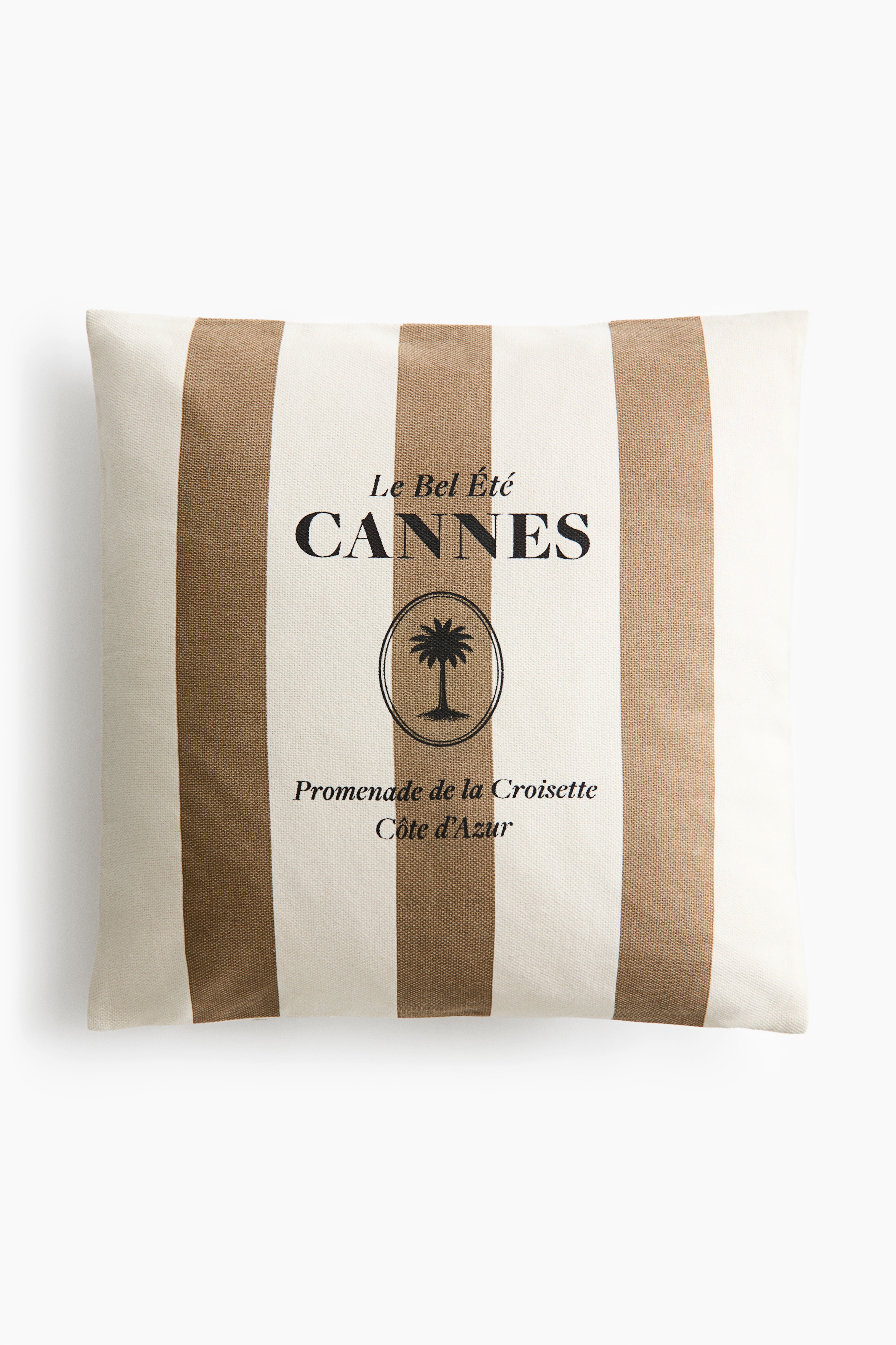 Housse de coussin en toile à motif imprimé