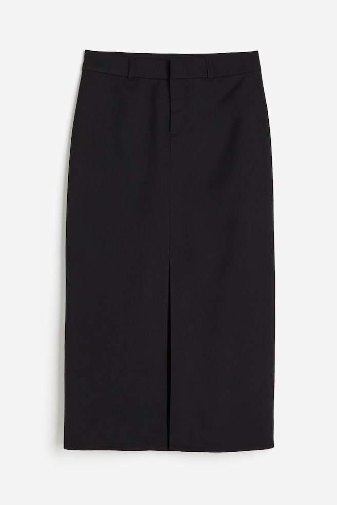 Tailored skirt - Black/Grey marl/Pinstriped - 2