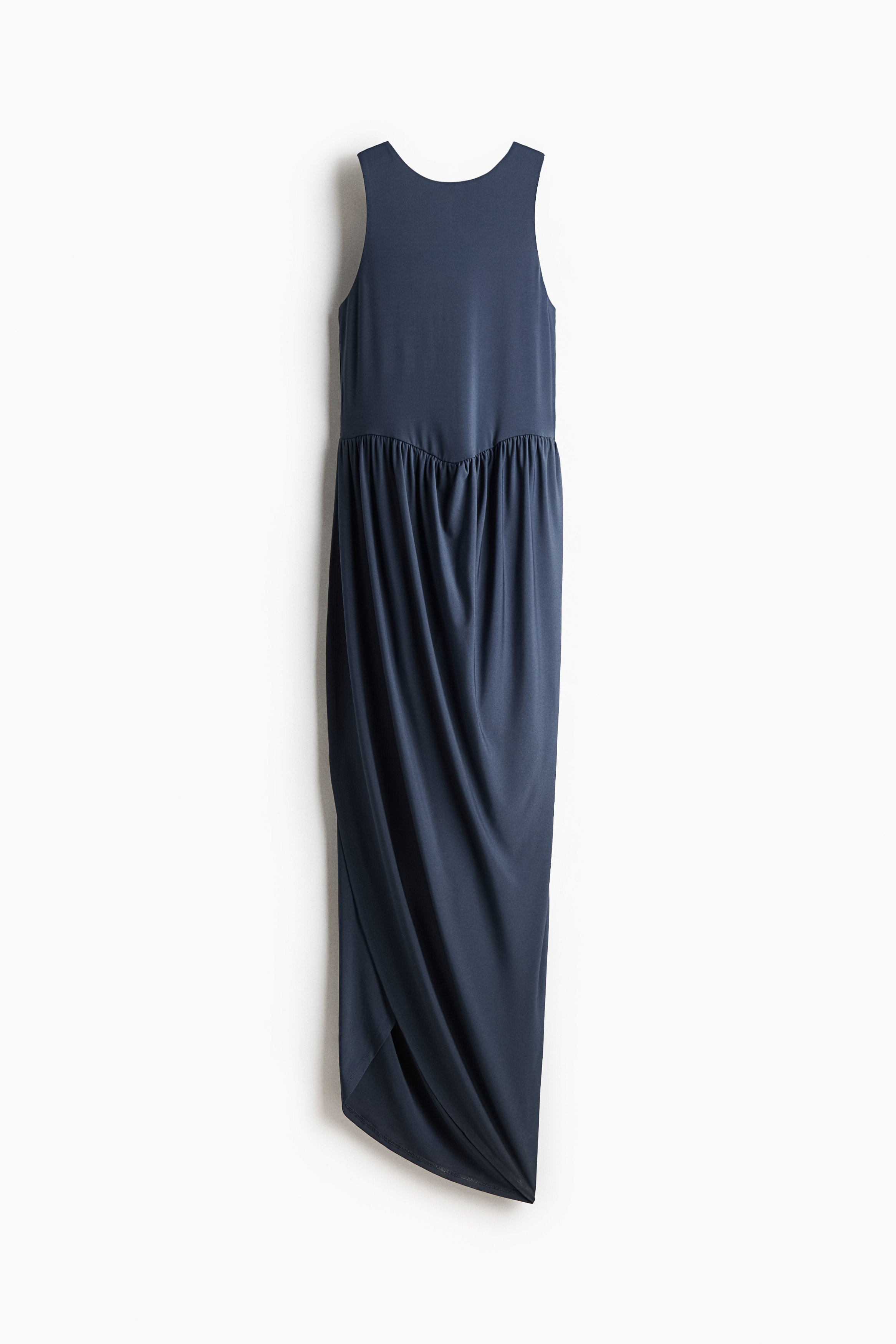 Tulip-Skirt Maxi Dress-Dark blue