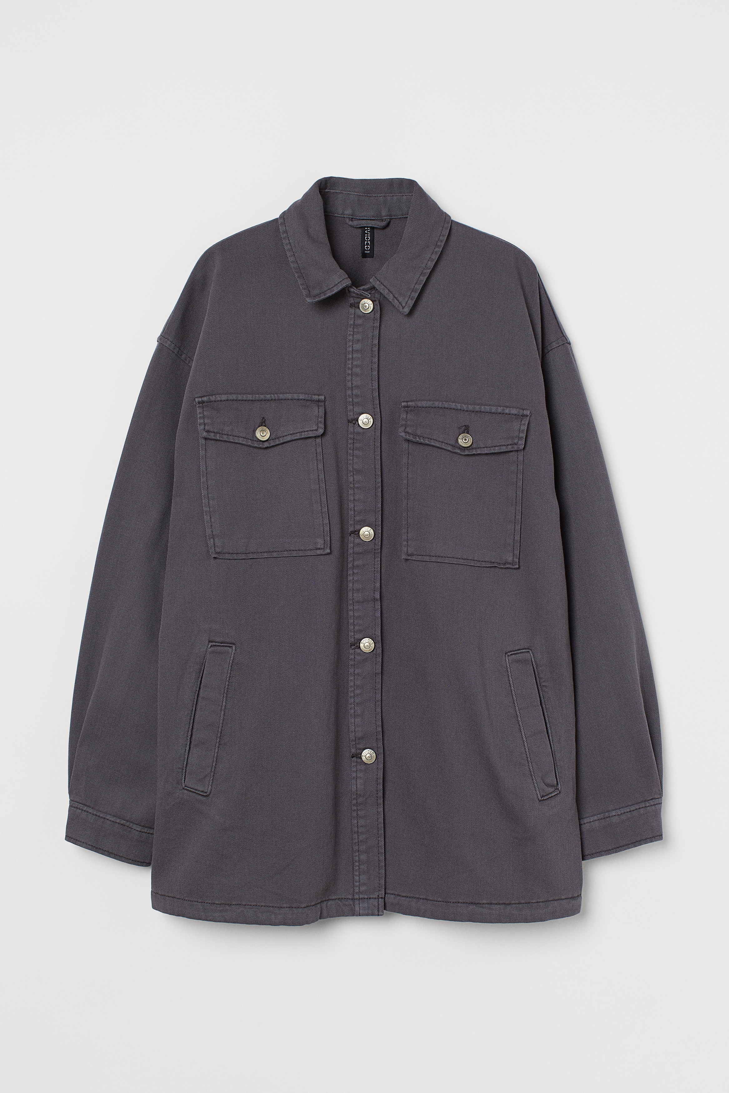 Oversized Blusenjacke Schwarz/Washed out Ladies H&M DE