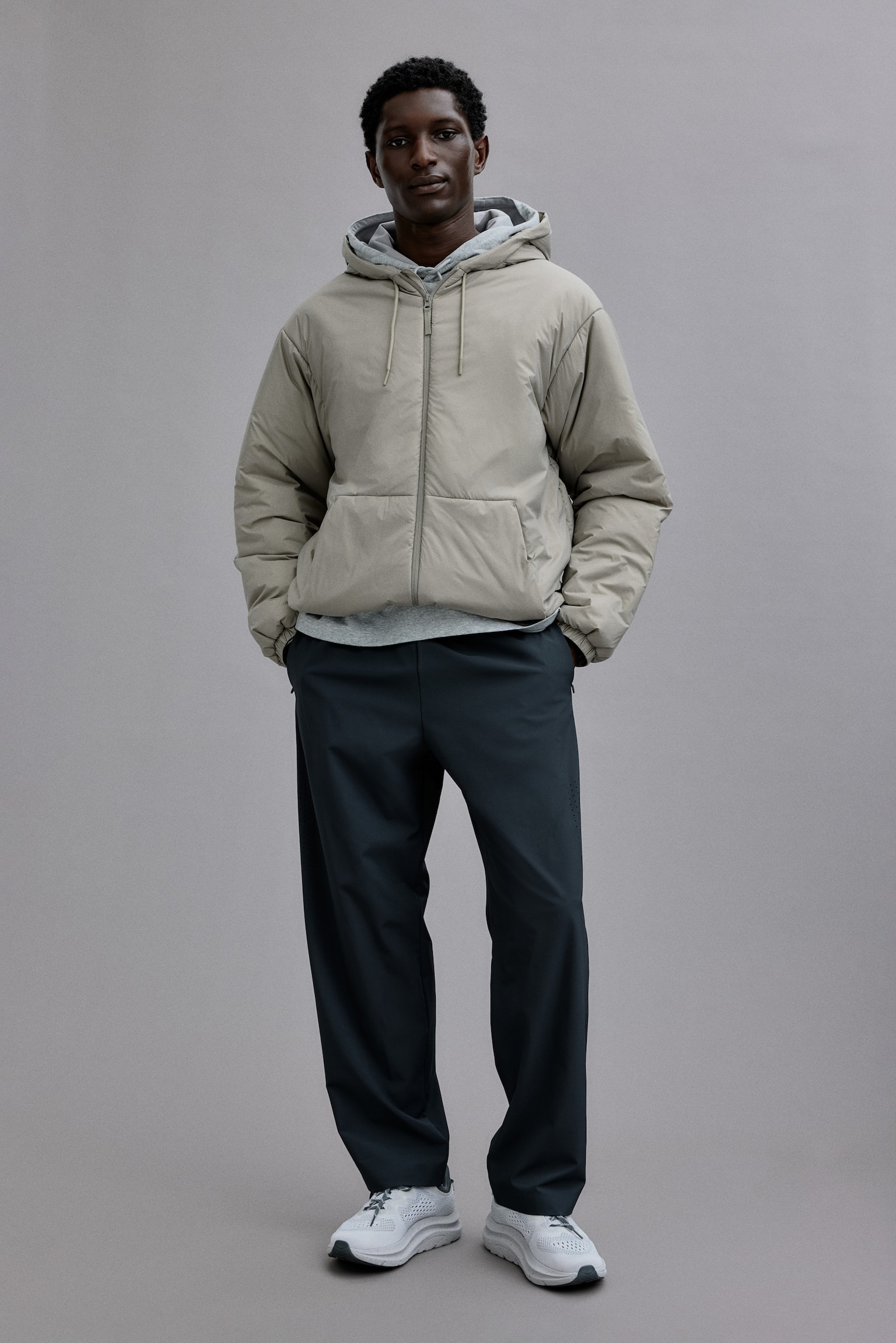 Regular Fit Track pants with DryMove™ - Dark grey/Black - 3