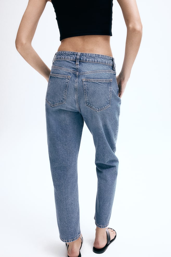 Slim Mom High Ankle Jeans - Denimblauw/Licht denimblauw/Denimblauw/Licht denimblauw/Denimblauw/Denimblauw/Donker denimblauw/Donkergrijs/Zwart - 4