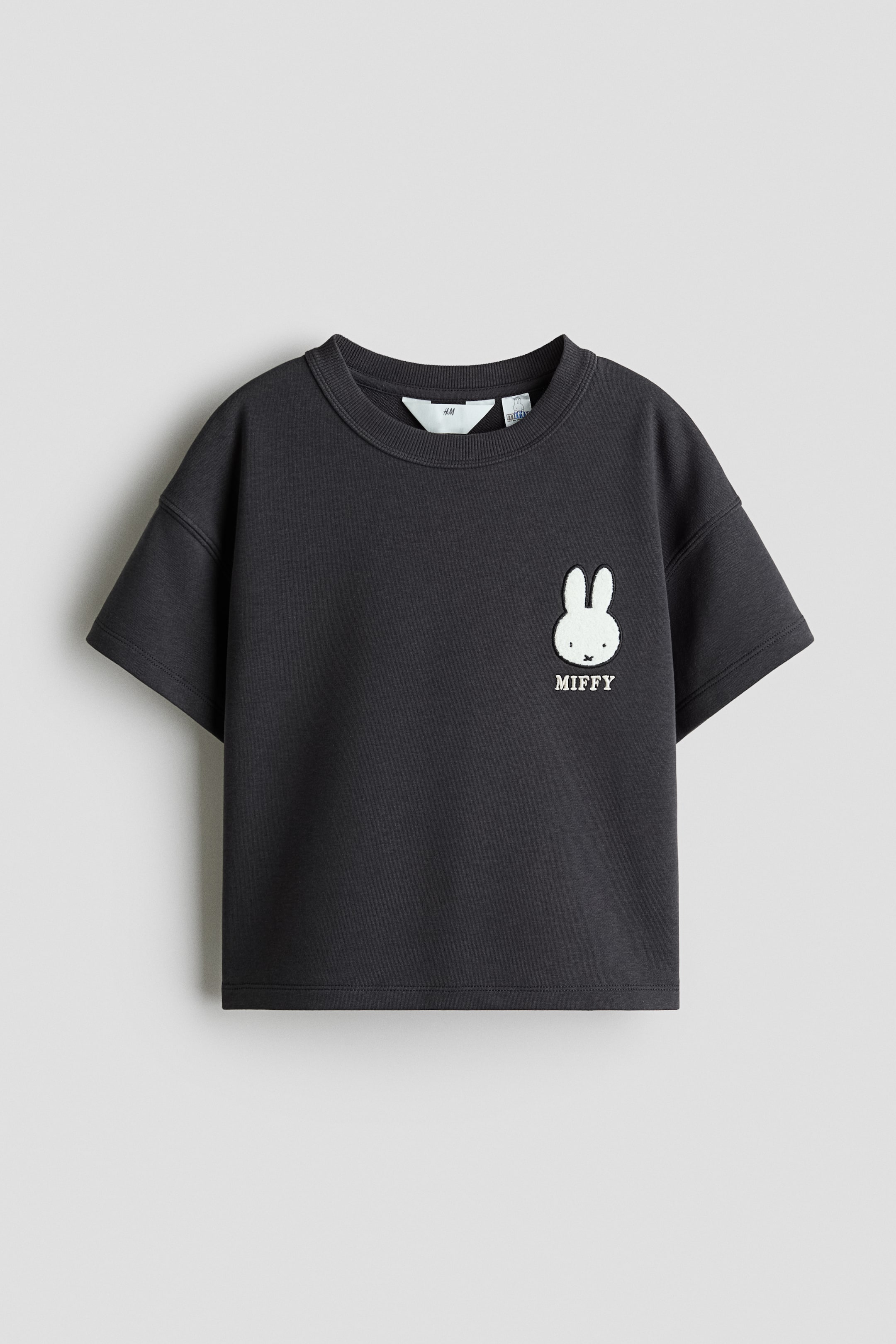 Ampliar la imagen: Playera con diseño - Gris oscuro/Miffy - Kids | H&M MX 3