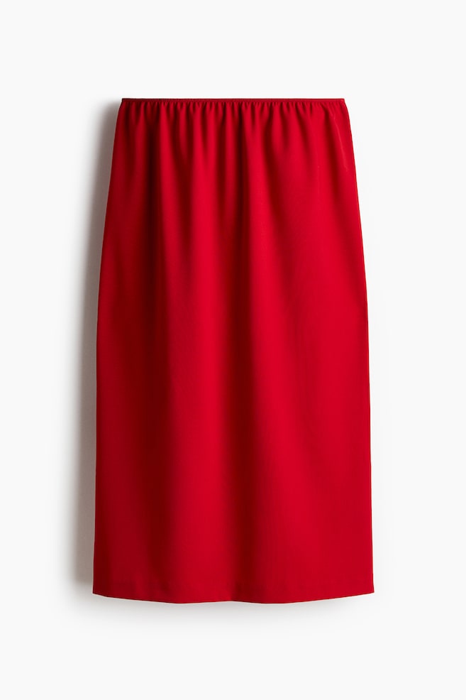 Midi skirt - Red/Grey marl/Black/Dark brown - 1