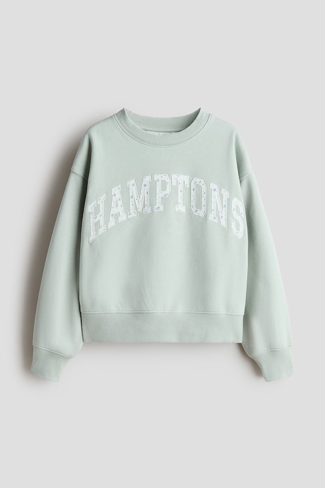 Motif-detail sweatshirt - Light green/Hamptons/Washed black/Star/White/Bows/Light pink/Amour Paris/Dark brown/Beary Cool/Light brown/SoHo - 1