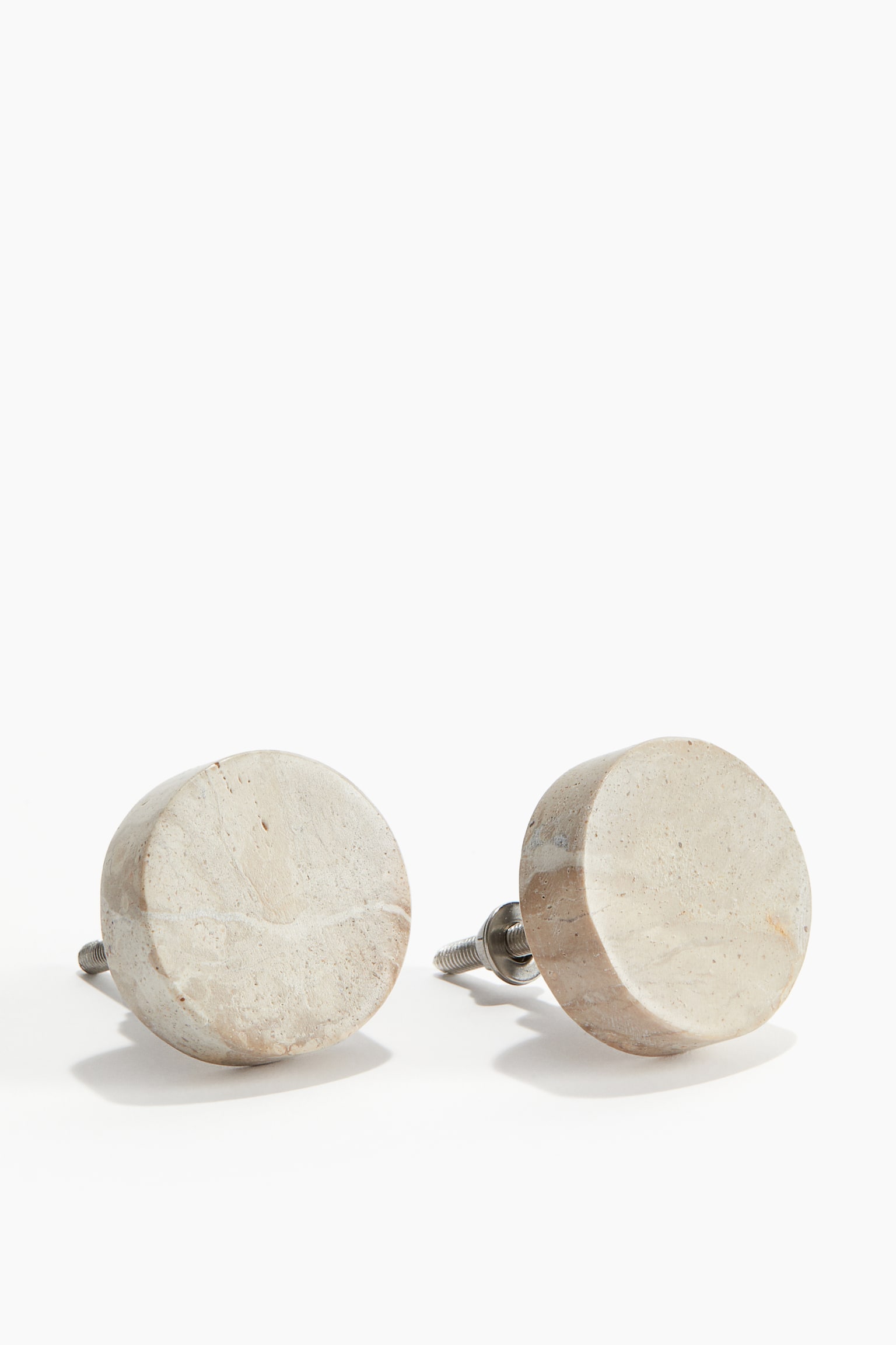 2-pack marble knobs - Light beige - 3