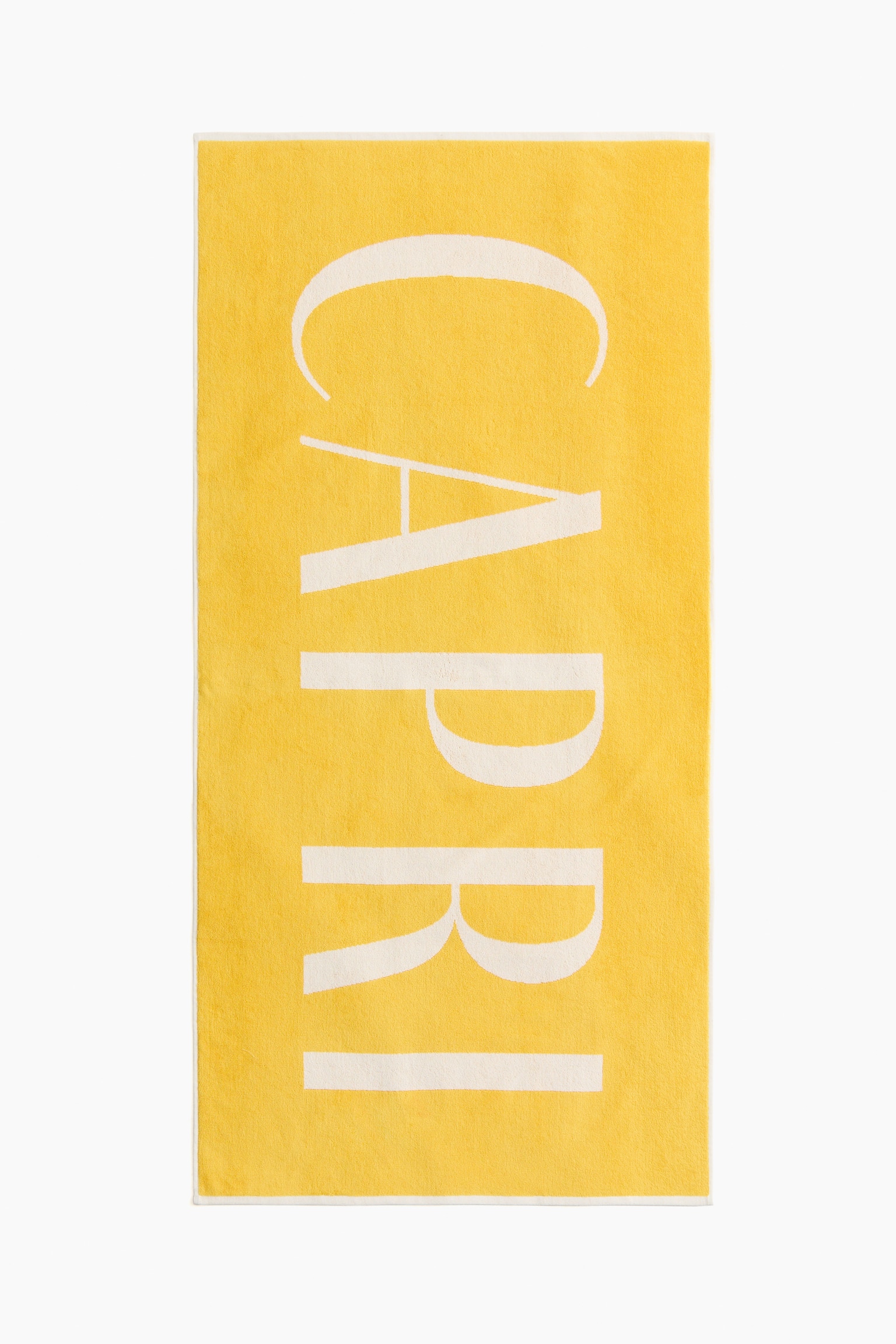 Text-motif cotton beach towel - 4