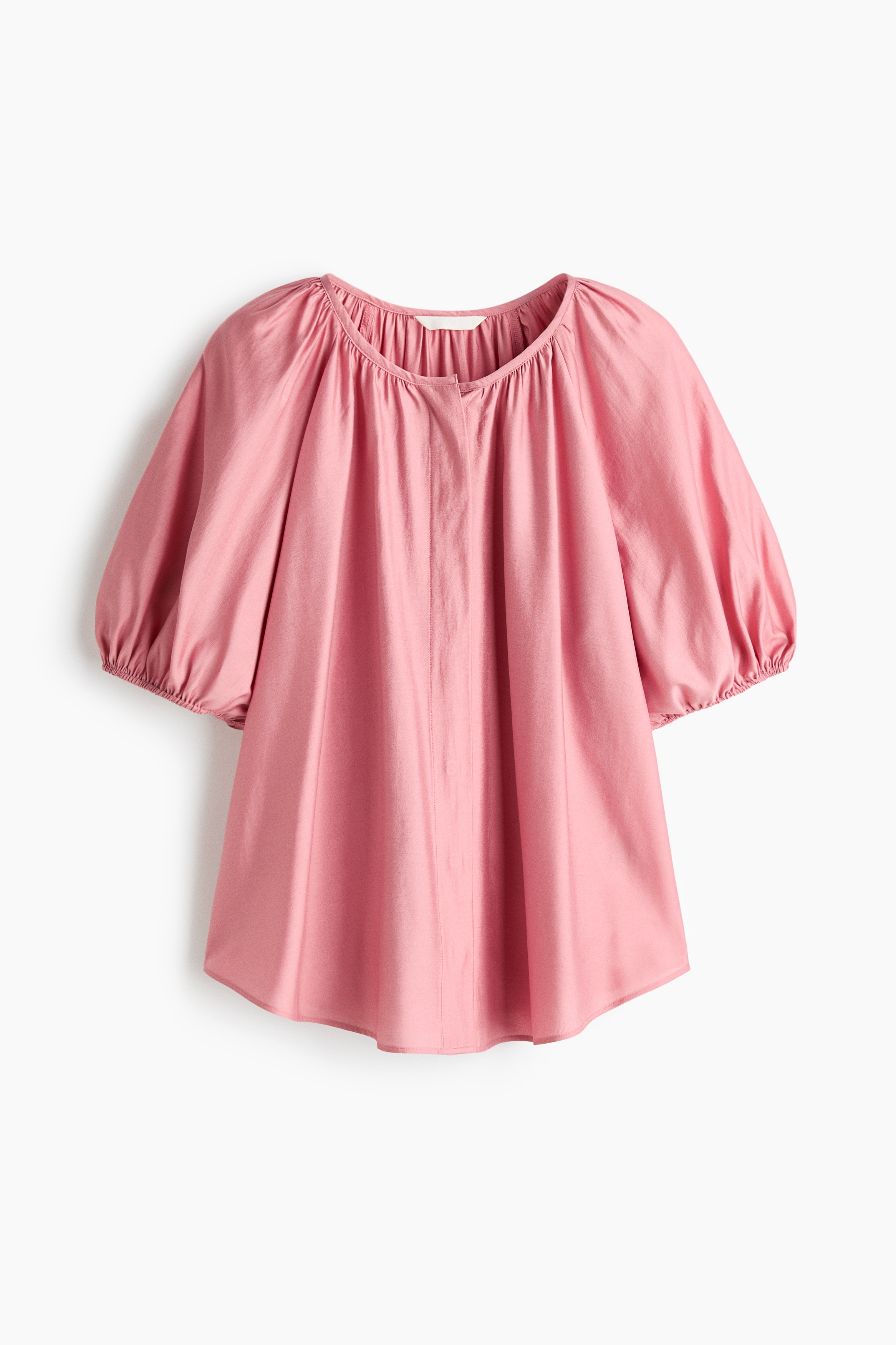 Balloon-sleeved blouse