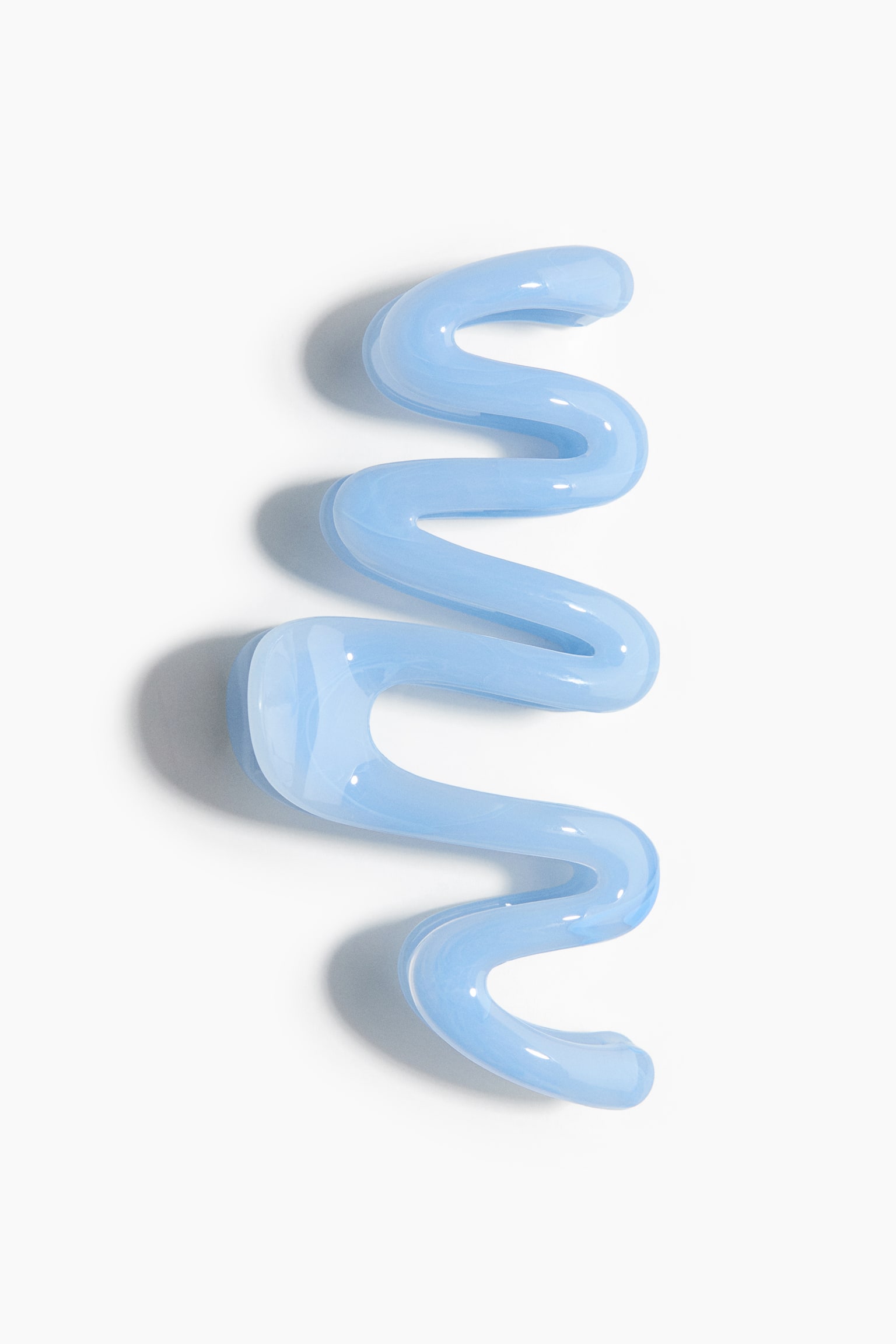 Wavy hair claw - Light blue