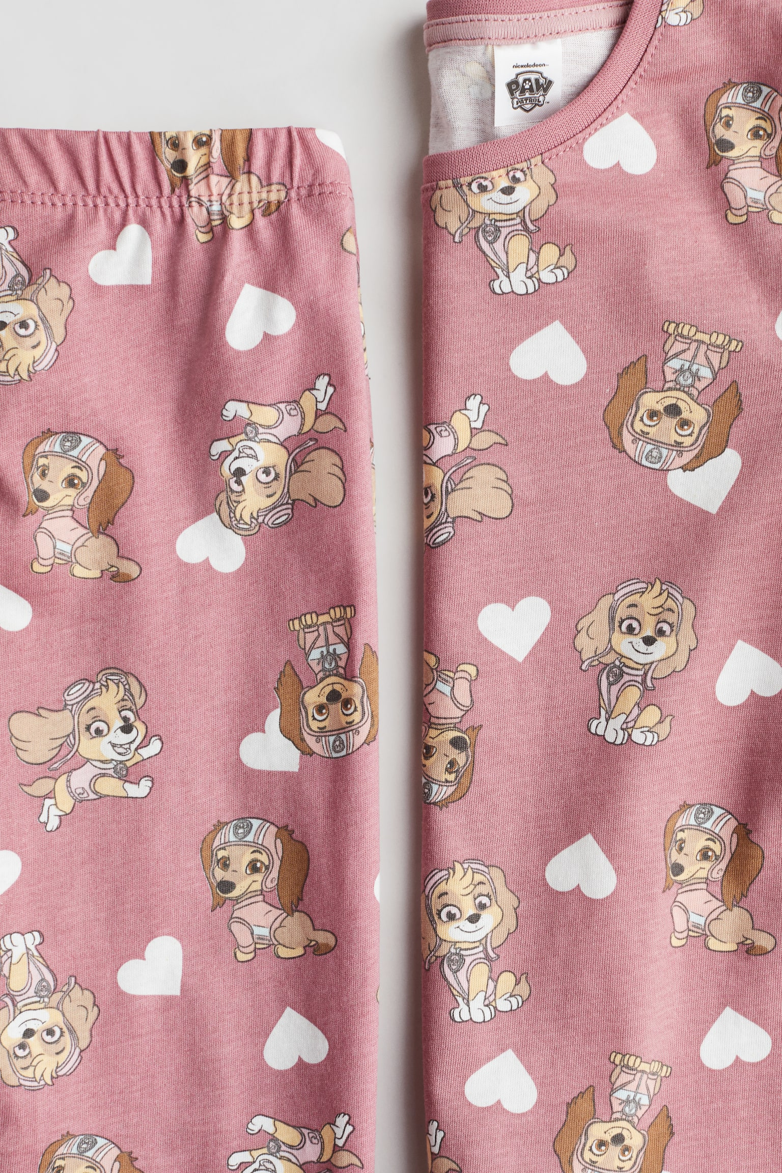 Jersey pyjamas - Dusty pink/Paw Patrol/Blue/Frozen/Dark grey/Minnie Mouse/Light blue/Lilo & Stitch/White/Hello Kitty/Light pink/Squishmallows/White/Disney Princesses/Pink/Barbie - 2