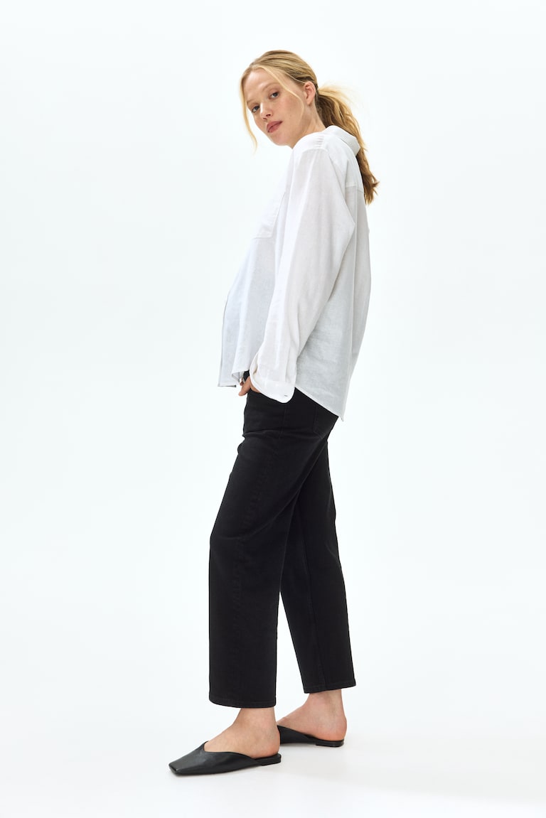 MAMA Straight Ankle Jeans