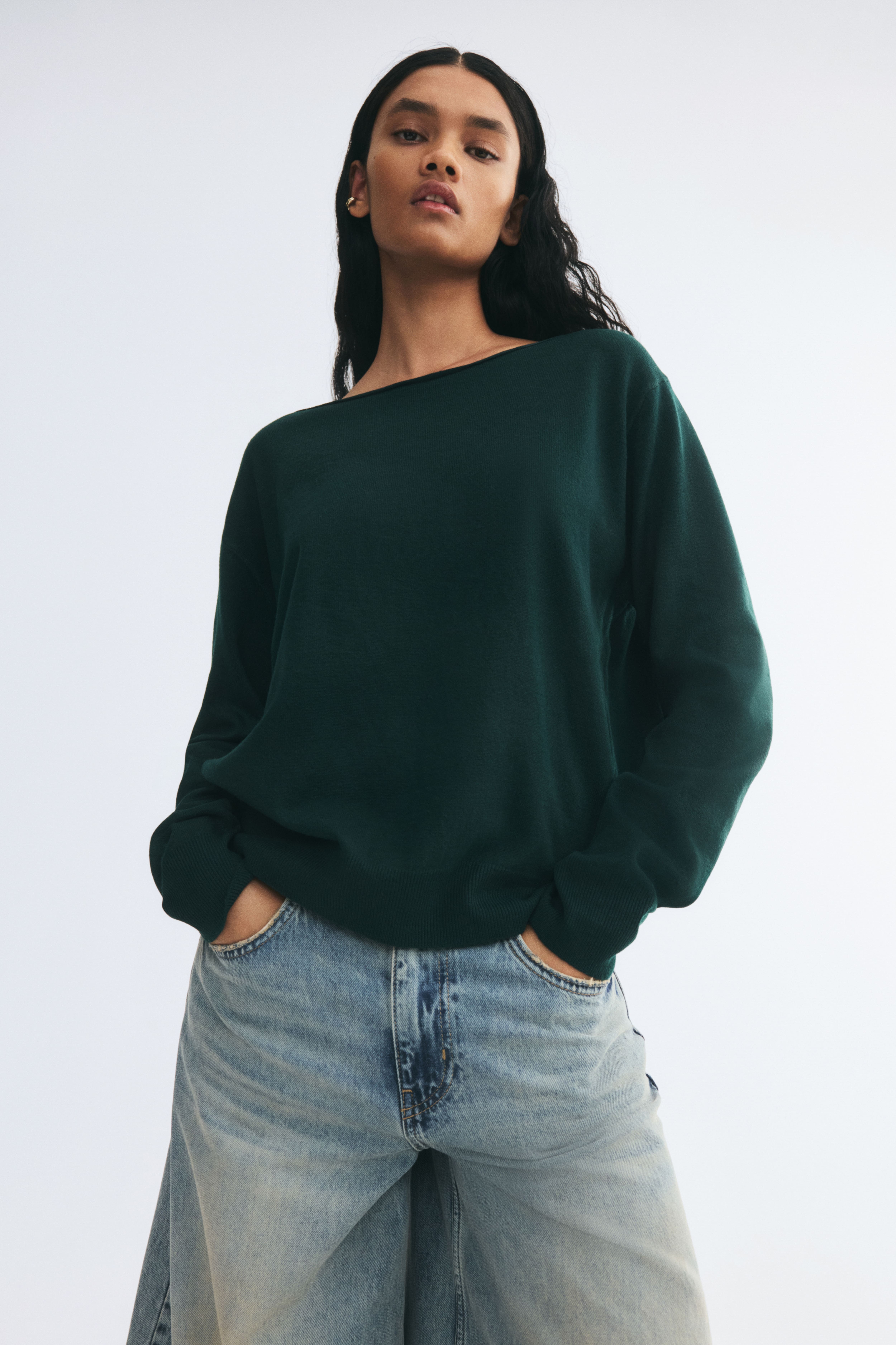 Off-the-Shoulder Sweater