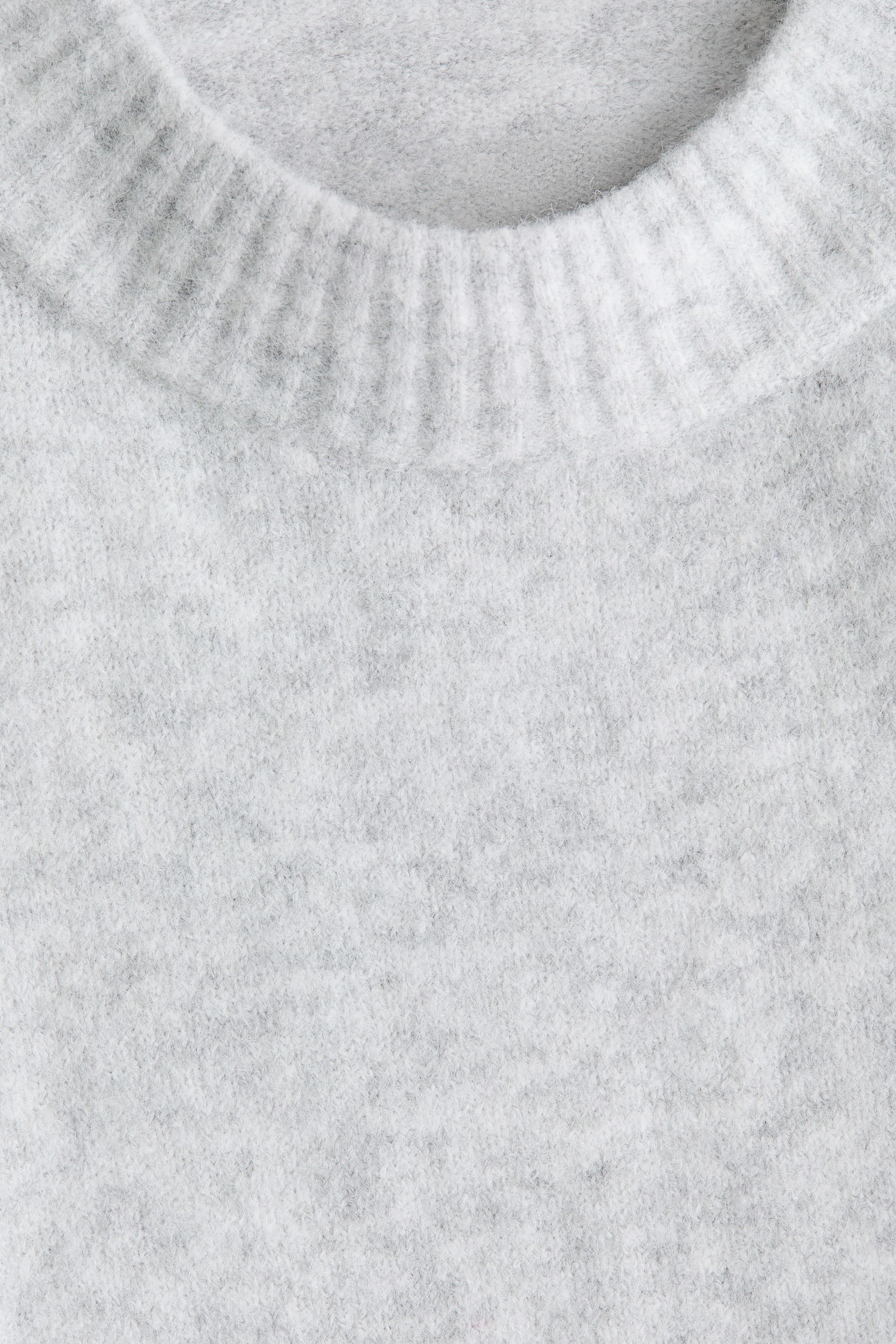 Pulóver - Világosszürke melír/Púderrózsaszín/Szürke melír/Világosbézs/Bézs melír - 4