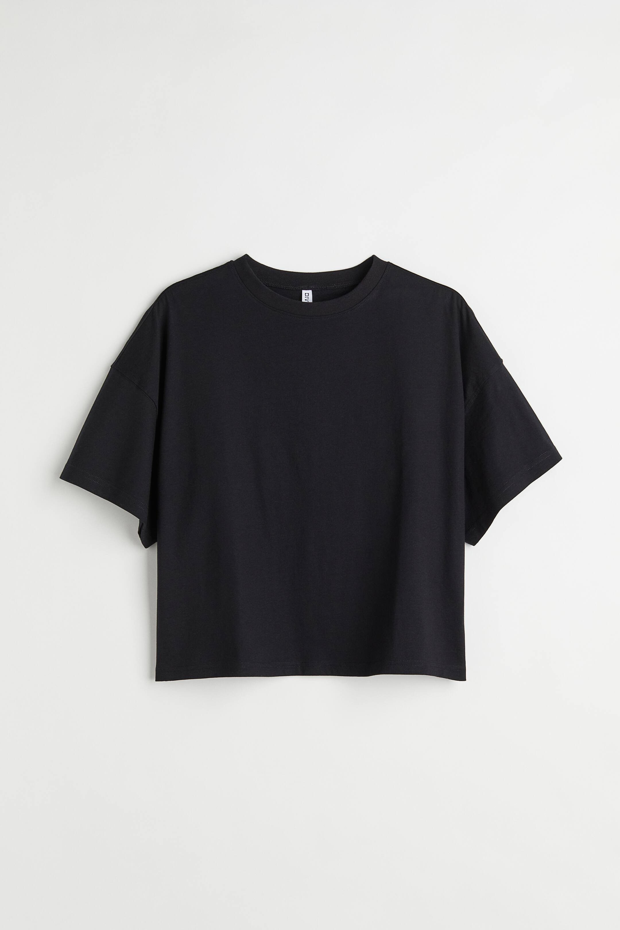 View larger image: H&M+ Cotton T-shirt - Black - Ladies | H&M 1