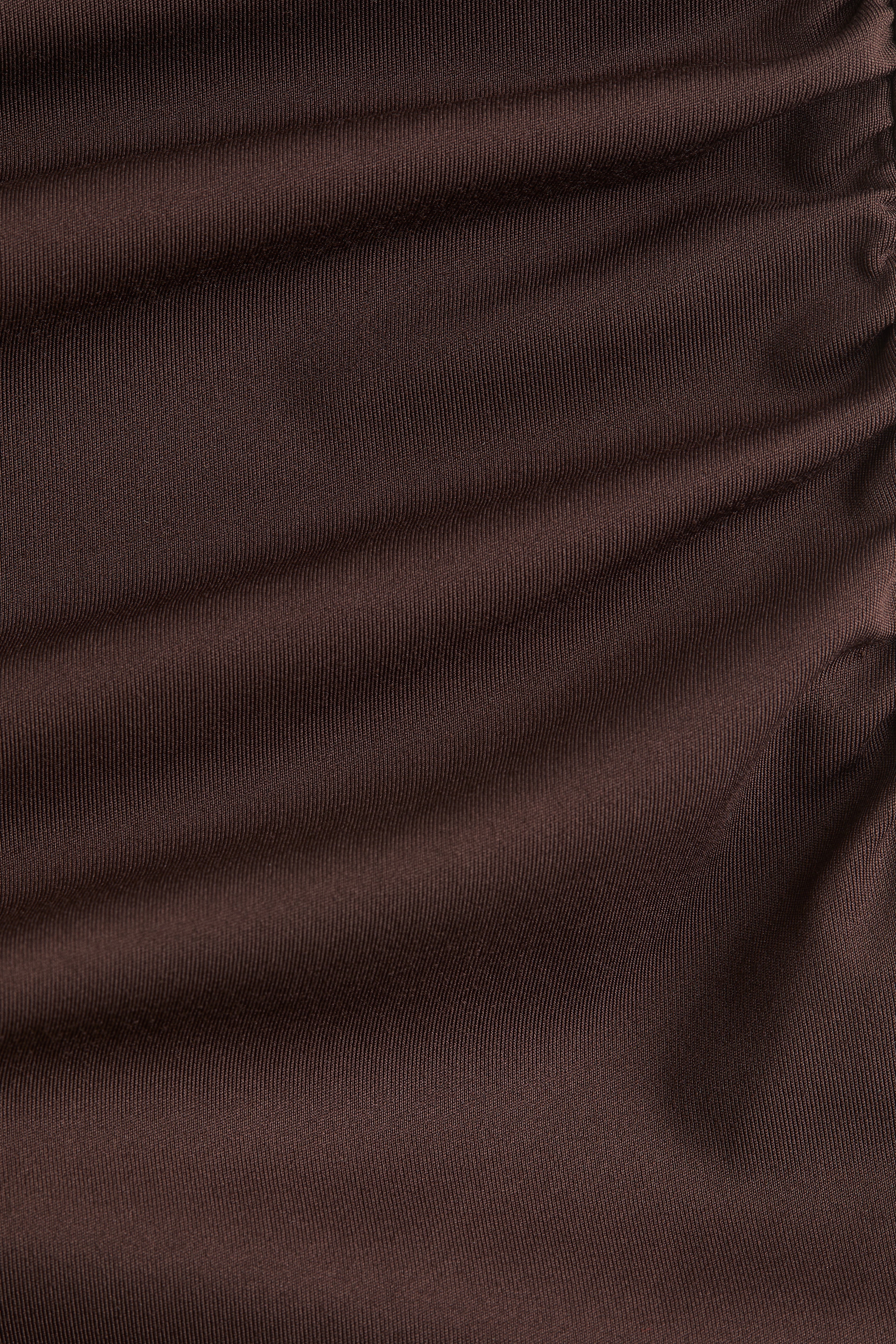 Women's Dark brown Ruched Halterneck Dress