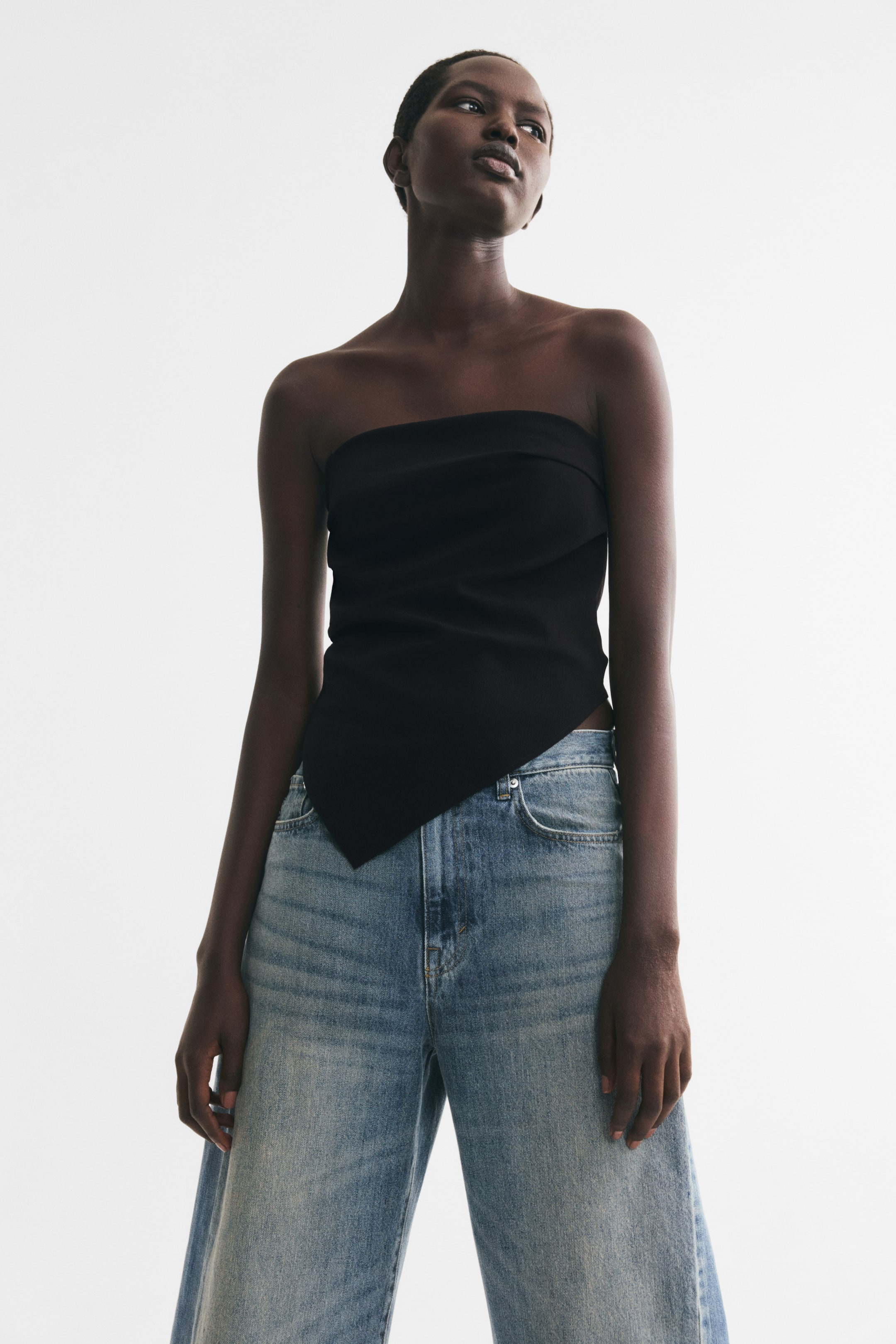 Asymmetric Tube Top