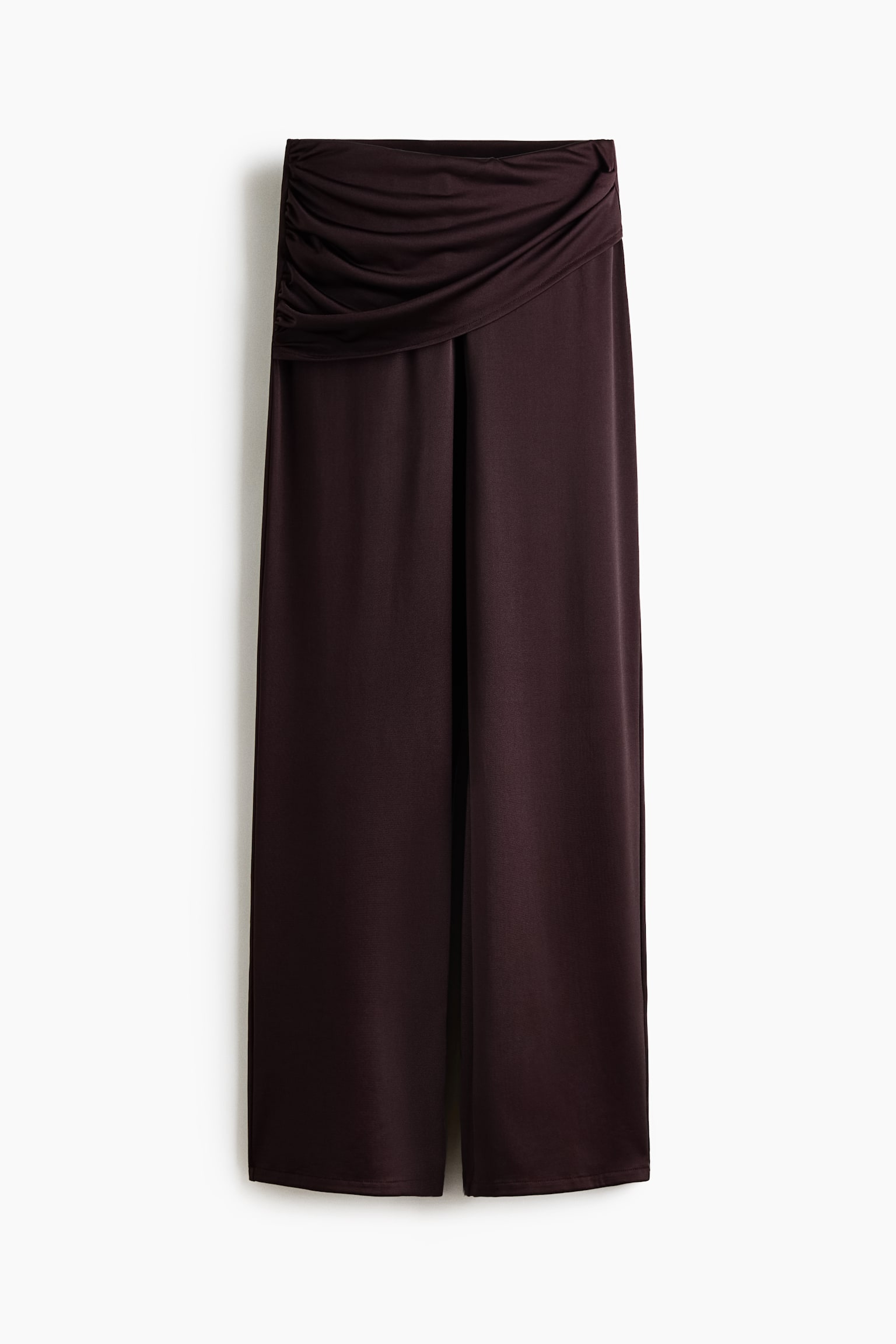 Weite Hose im Lagenlook-Dunkelbraun - 1