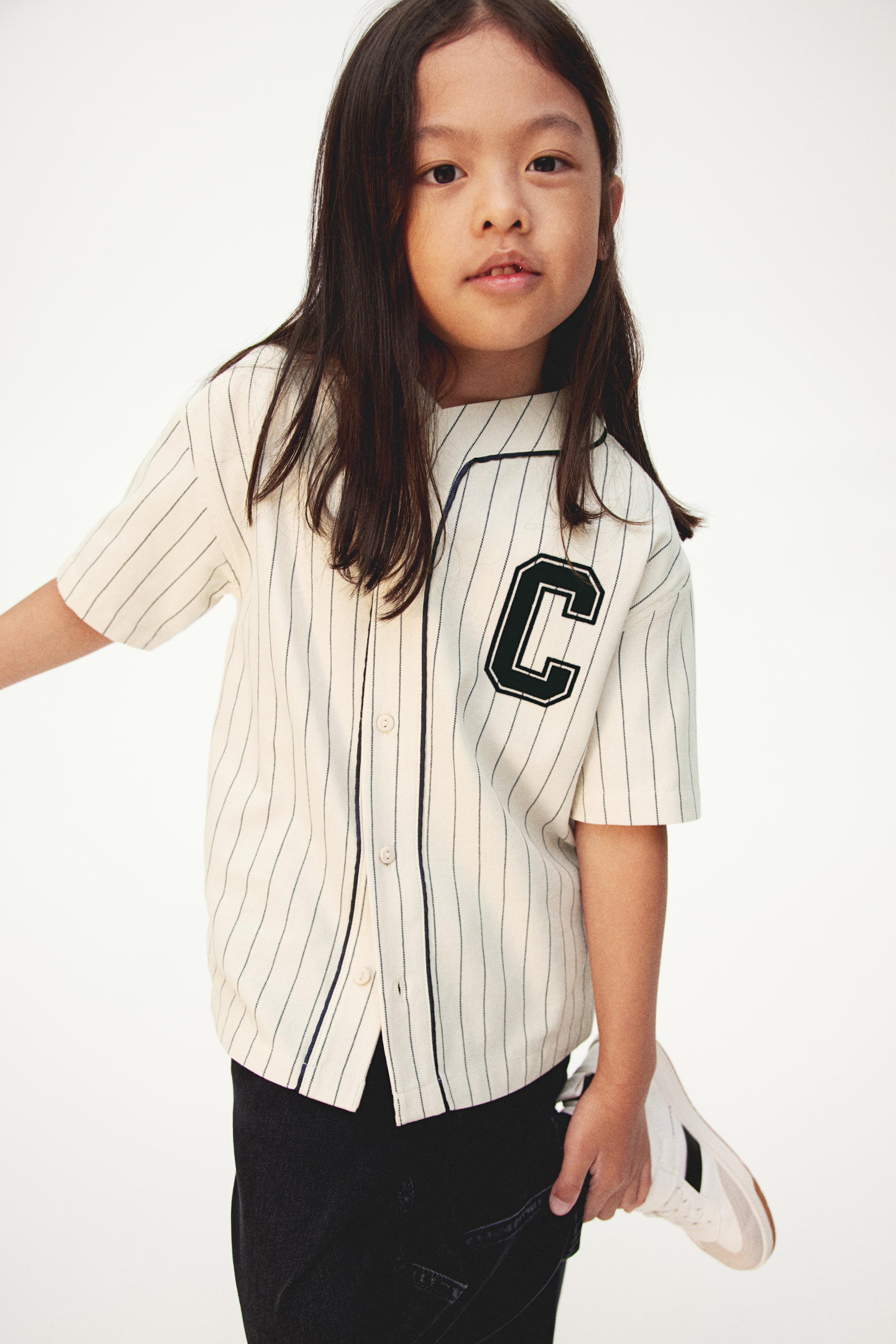 Appliquéd Baseball Shirt