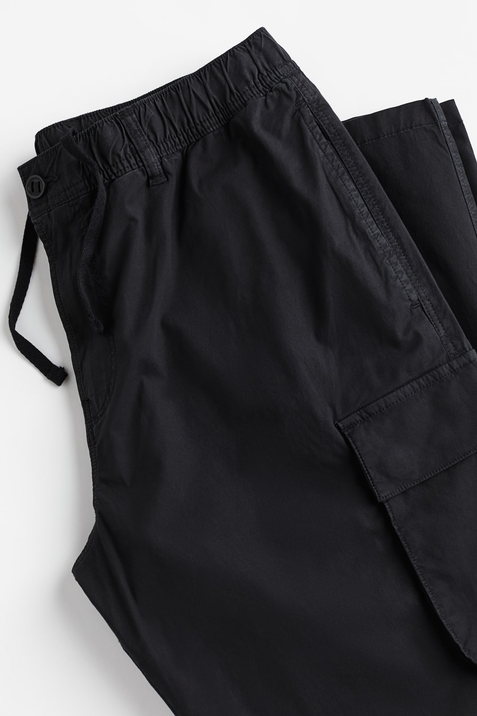 Reglar Fit Cargo Pants - Black/Khaki green/Cream - 6