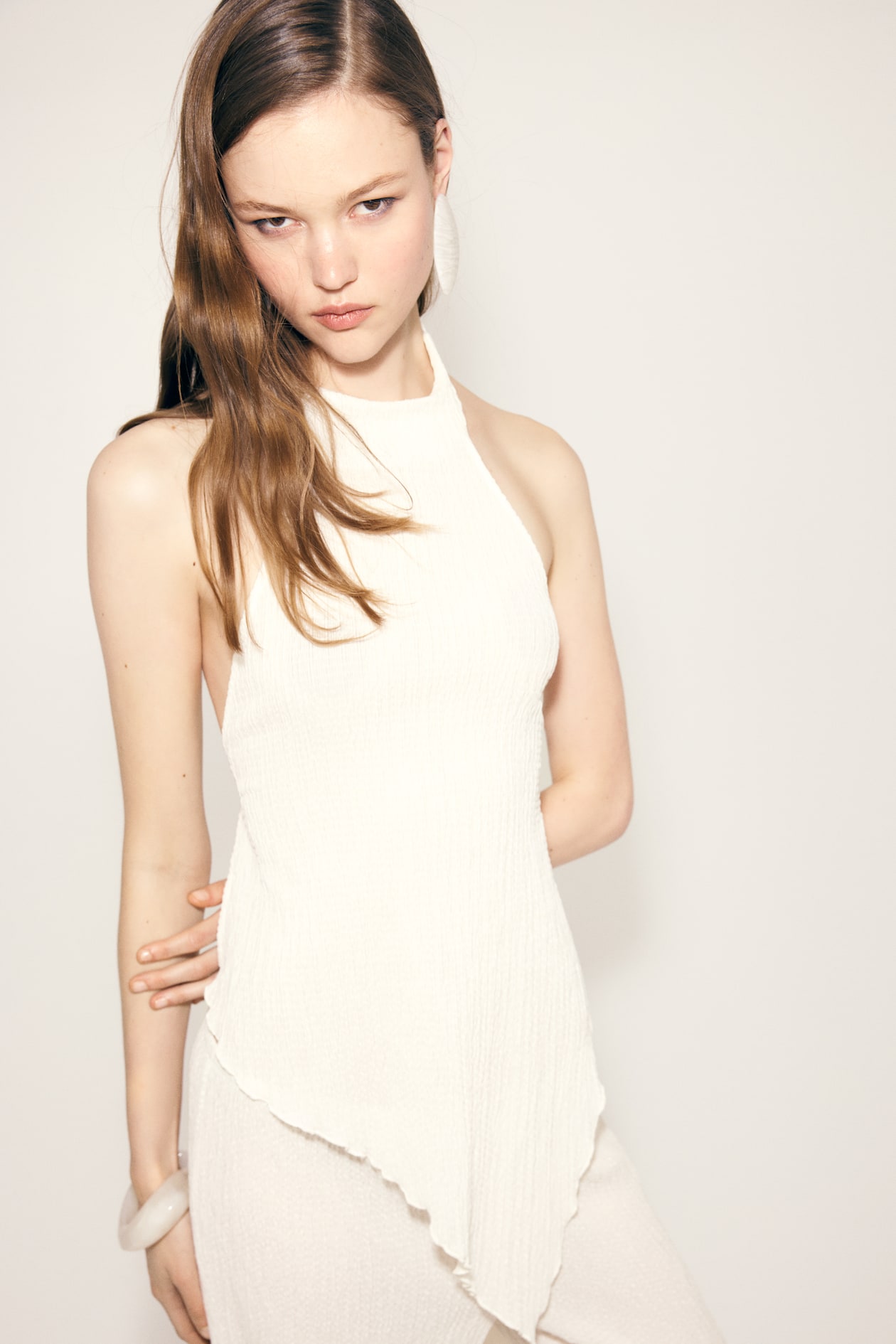 Crinkled Halterneck Top - image 2