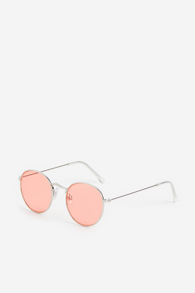 Round sunglasses - Silver-coloured/Pink - 3