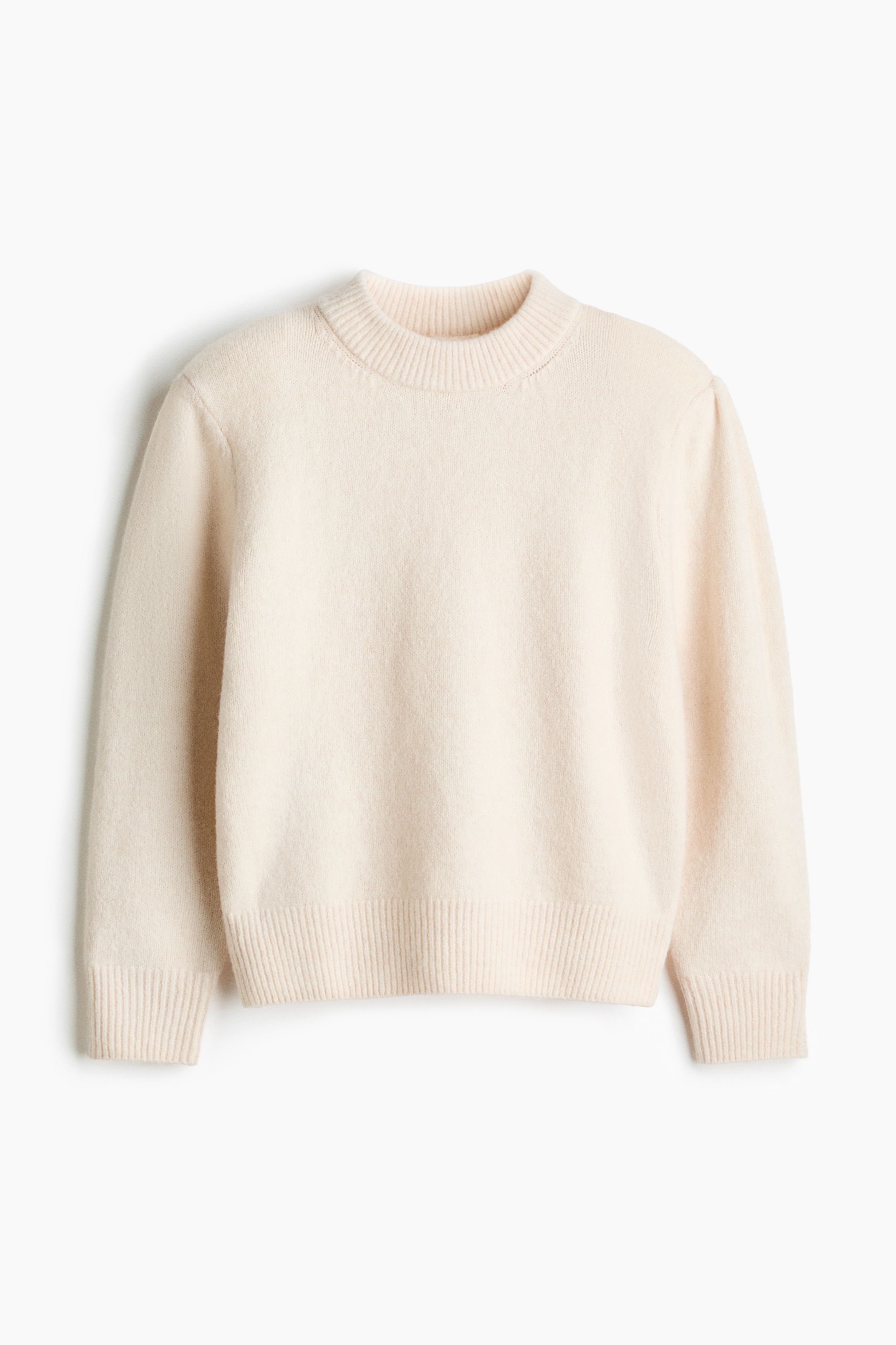 Shoulder Pad Sweater - Ivory/Black