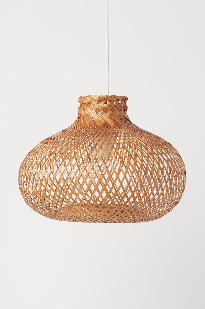Loftslampe i bambus - Brun - 1