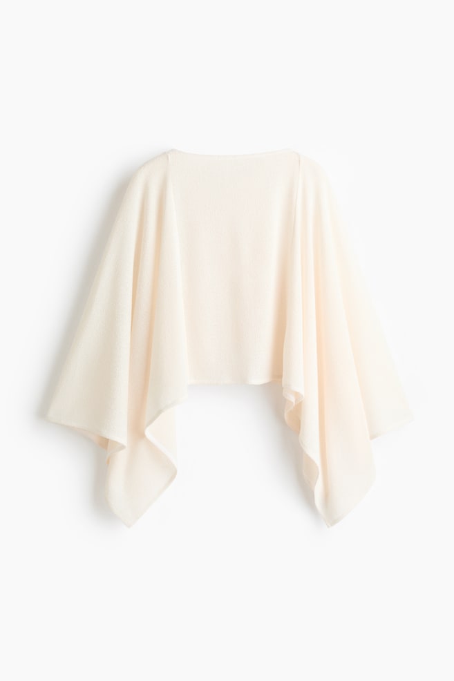 Cape en maille fine - Crème - 1