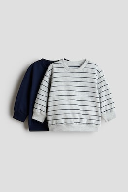 2-pack sweatshirt i bomull