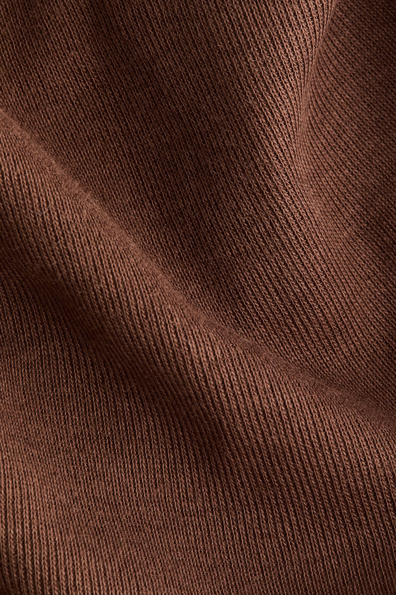 Draped cotton top - Brown/Black - 4