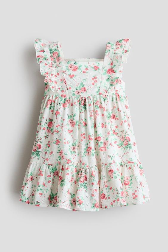 Детские платья H&M Ruffle-Trimmed Patterned Cotton Dress