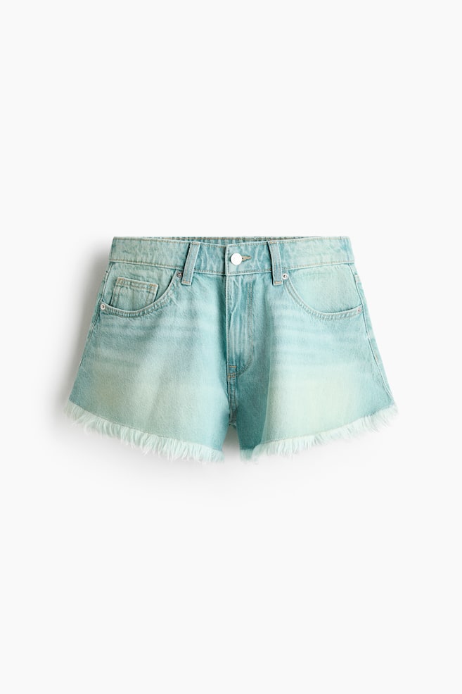Frayed Denim Shorts - Light denim blue/Brown/Cream/Dark khaki green/Black - 1